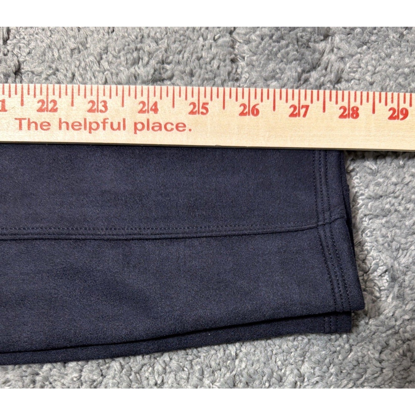 SPANX Women's Faux Suede Leggings Classic Navy New