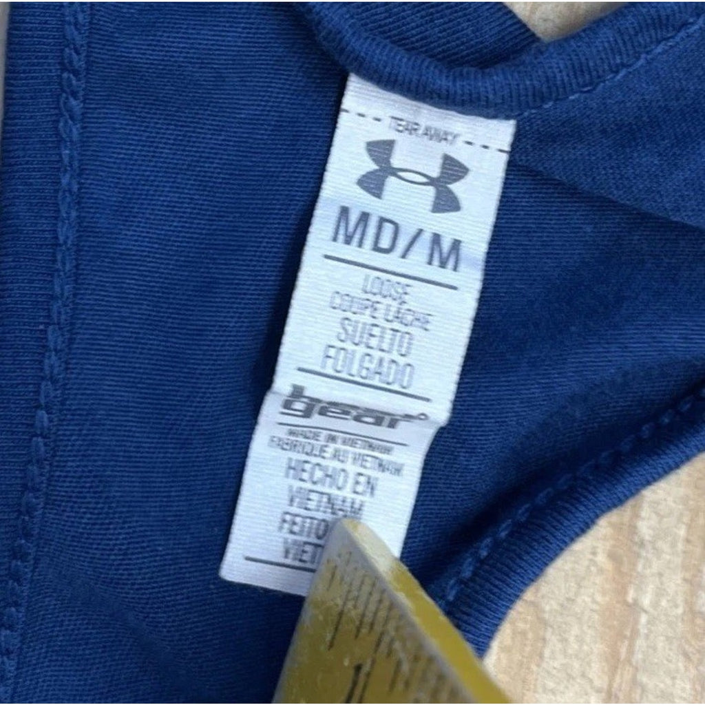 Under Armour navy blue Loose Heat Gear racerback tank Size Medium