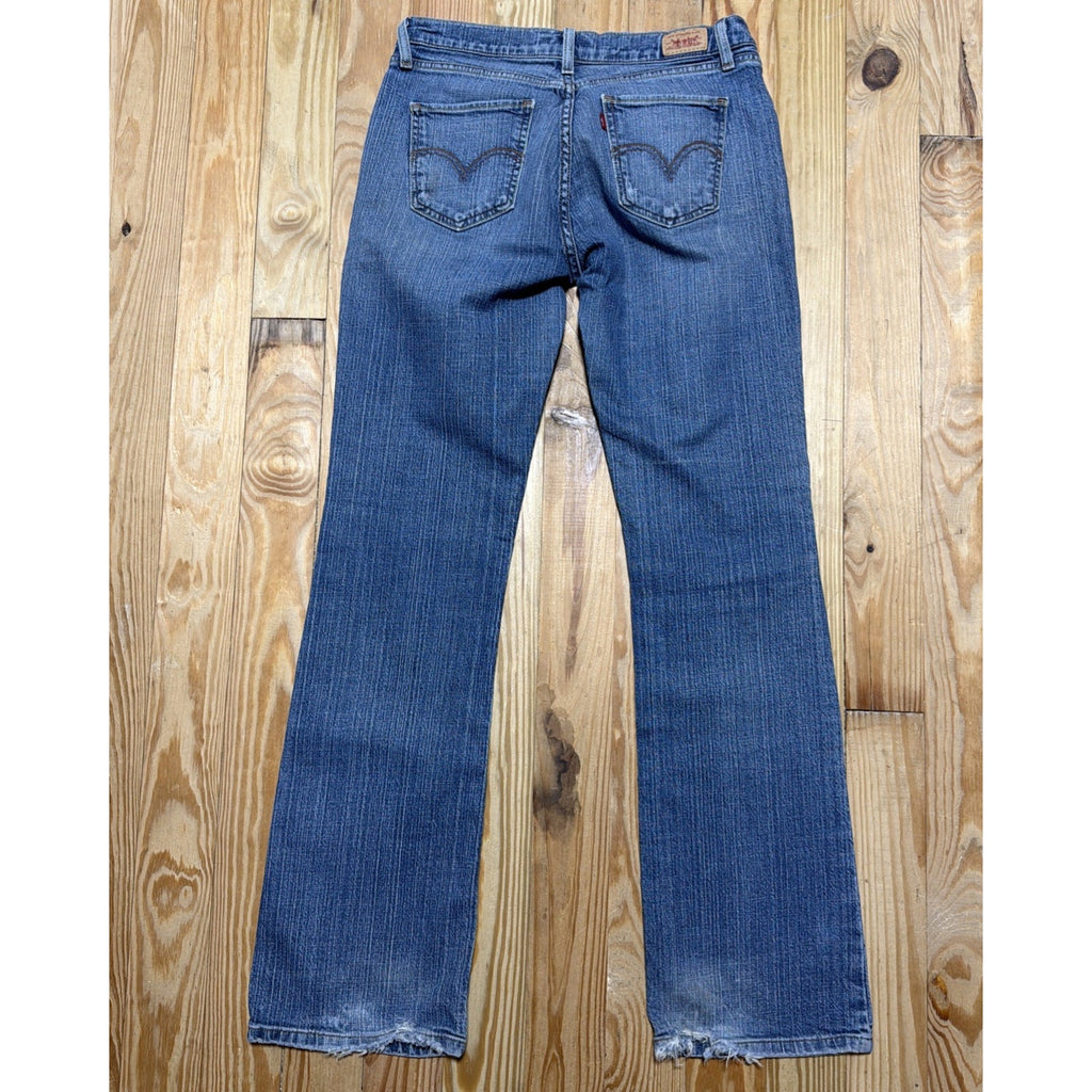 Levis 528 Jeans Curvy Cut Boot Low Rise Womens 11 Long Blue Denim 30x32 Vtg Y2K