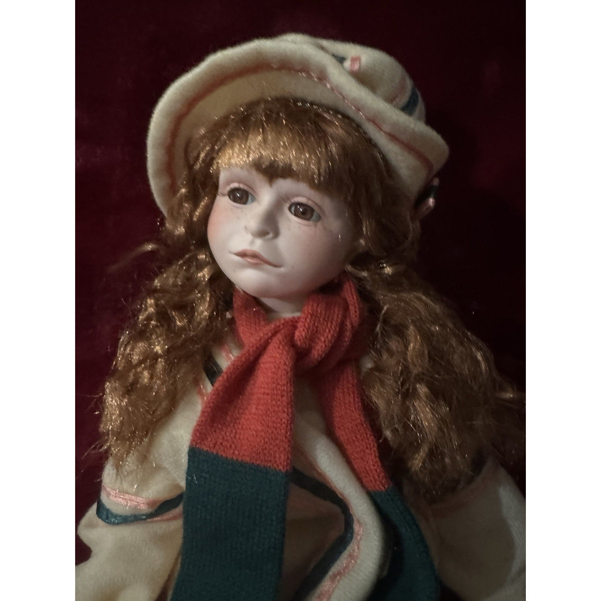 Seymour Mann Paul DeSange Porcelain Doll Limited Edition /5000 17” Winter Girl