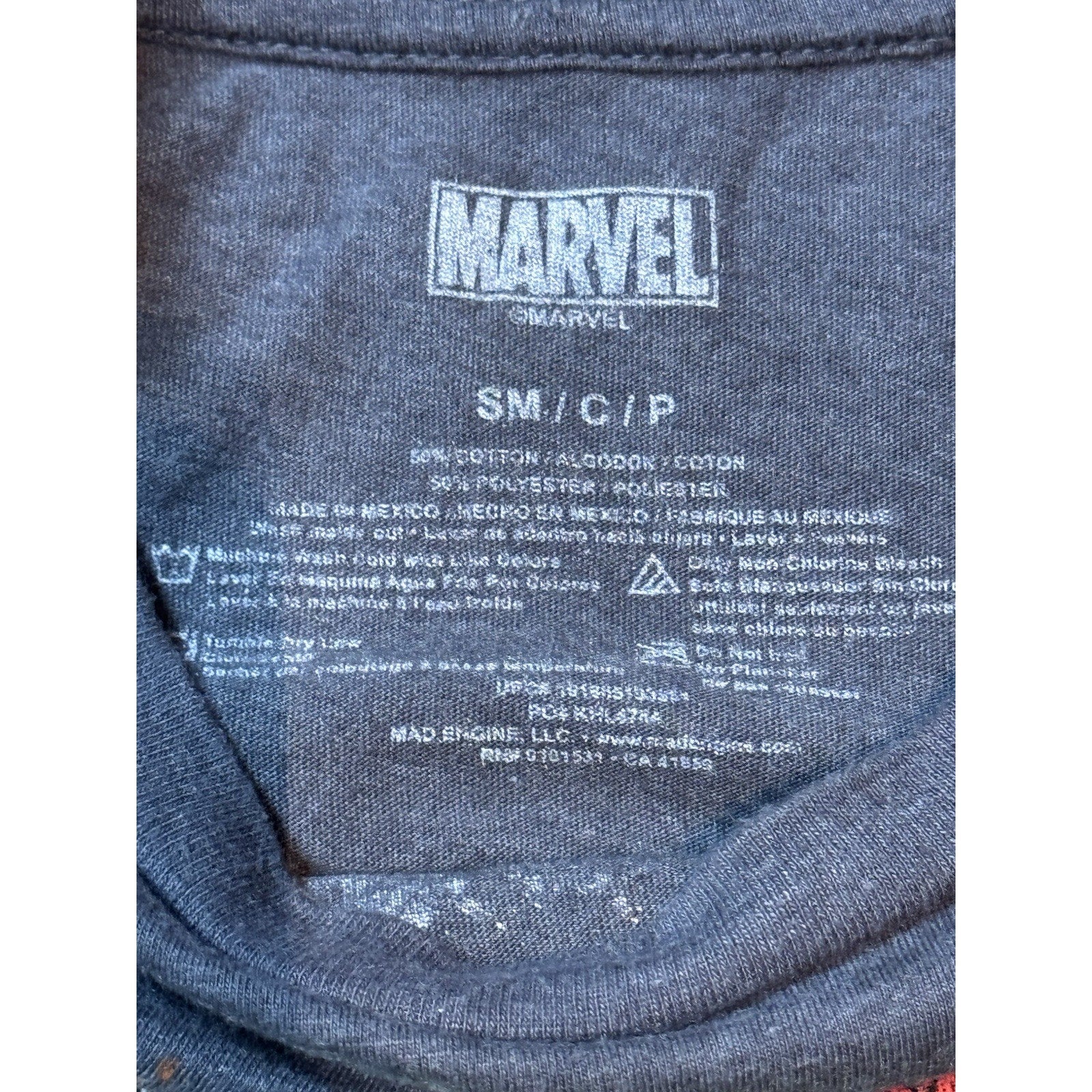 Marvel Comics T-Shirt Men’s Small Black Graphic Tee