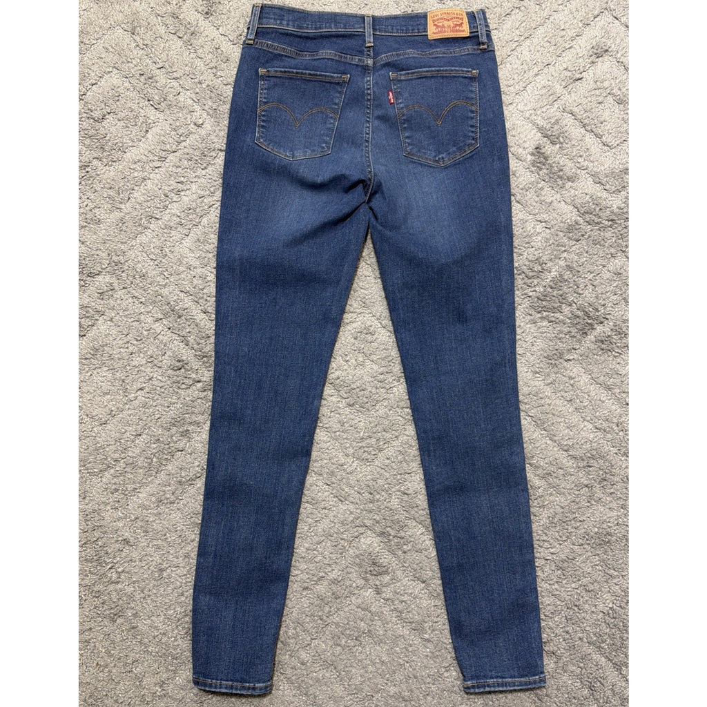 Levis 720 High Rise Super Skinny Jeans Womens 29 Blue Denim Medium Wash Stretch