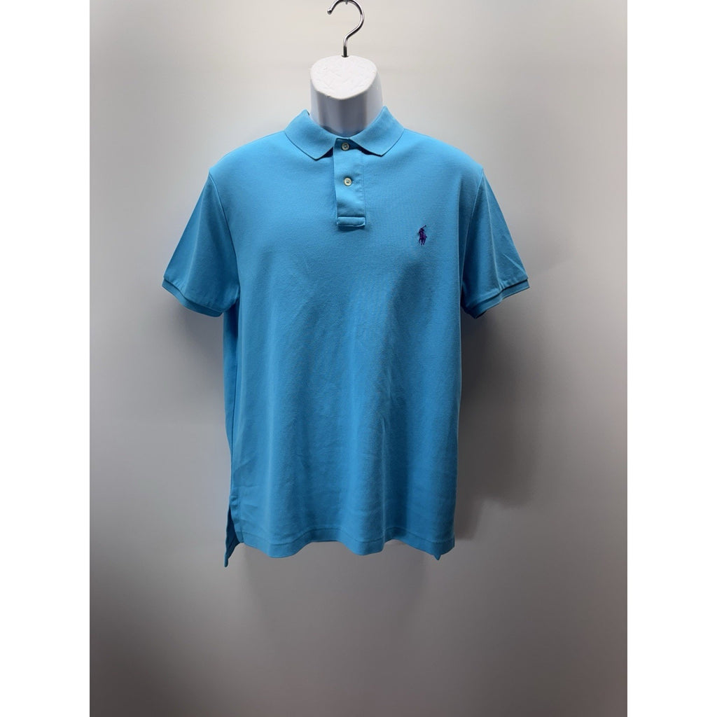 Polo Ralph Lauren Turquoise Blue Short Sleeve Polo Shirt in Men’s Large