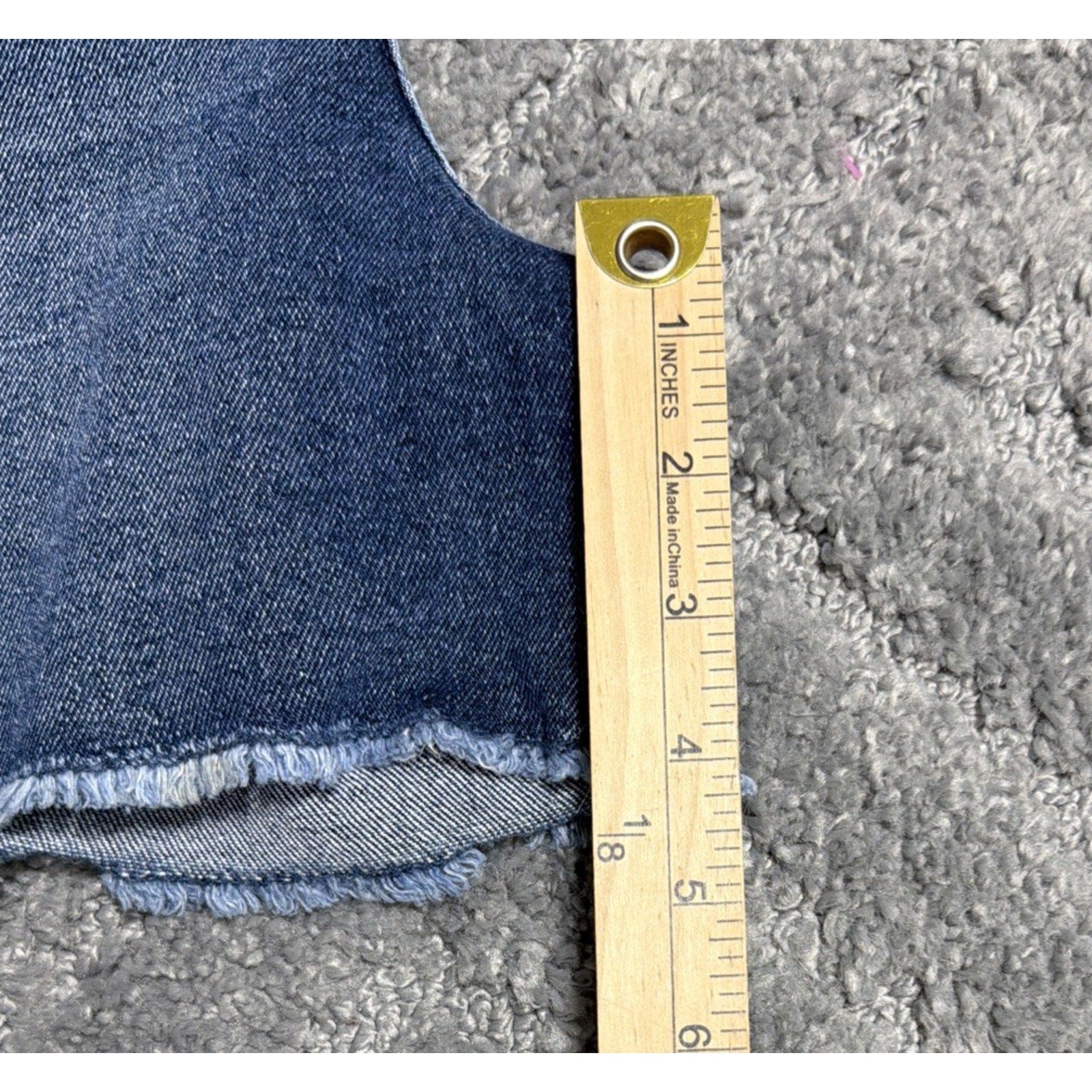 Kensie Jeans Vintage Luxe Women's The Short Size 6/28 Lesina Blue Denim Shorts