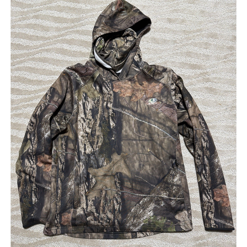 Mossy Oak Break Up Country Fleece Camo Hoodie Mens M Sweatshirt Pockets Hunting