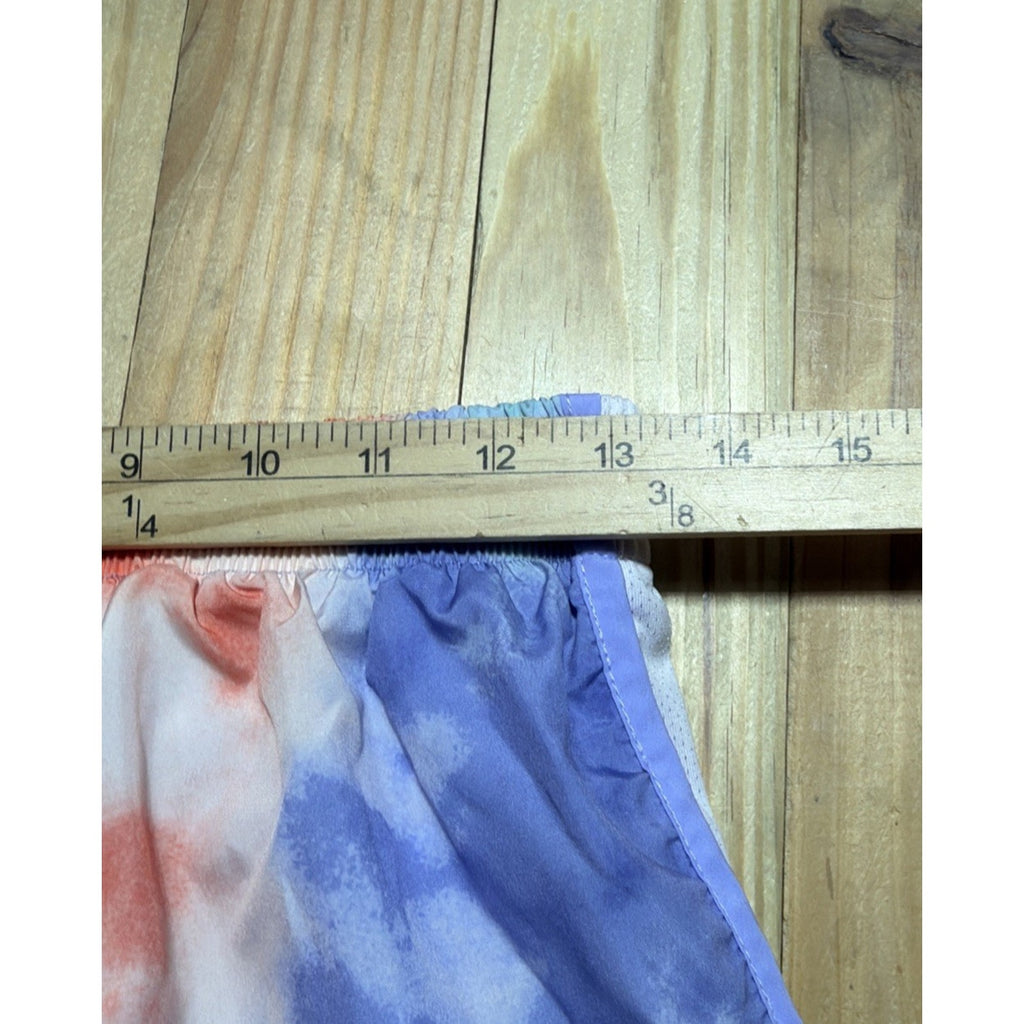 Nike Dri-Fit Tie Dye Contrast Trim Athletic Women's M Shorts Multicolor