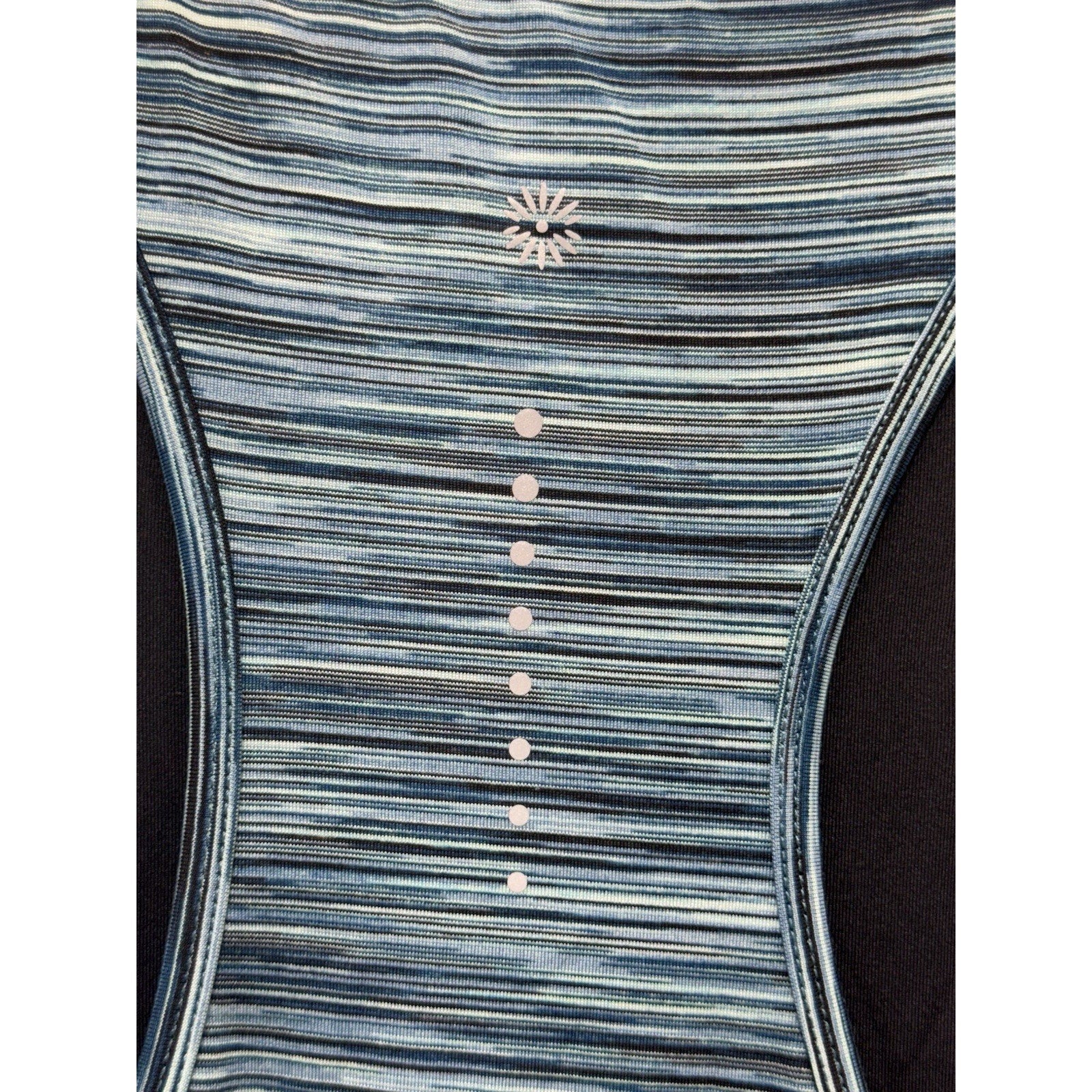 Tangerine Double Layer Teal Black Active Tank Women’s Size Large