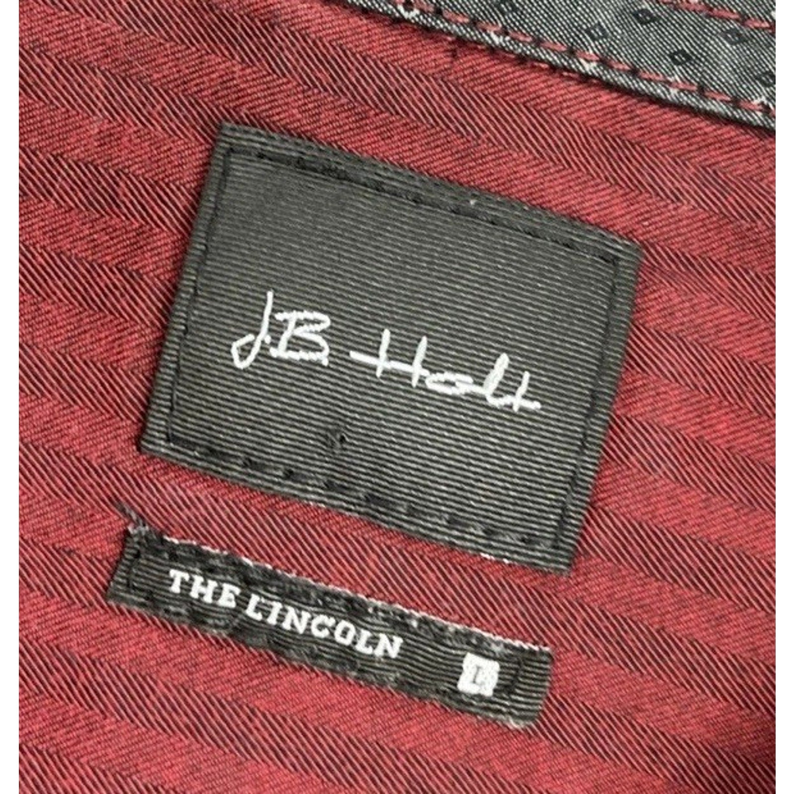 Buckle J. B. Holt “The Lincoln “ Men's Red Striped Long Sleeve Button Up Shirt L