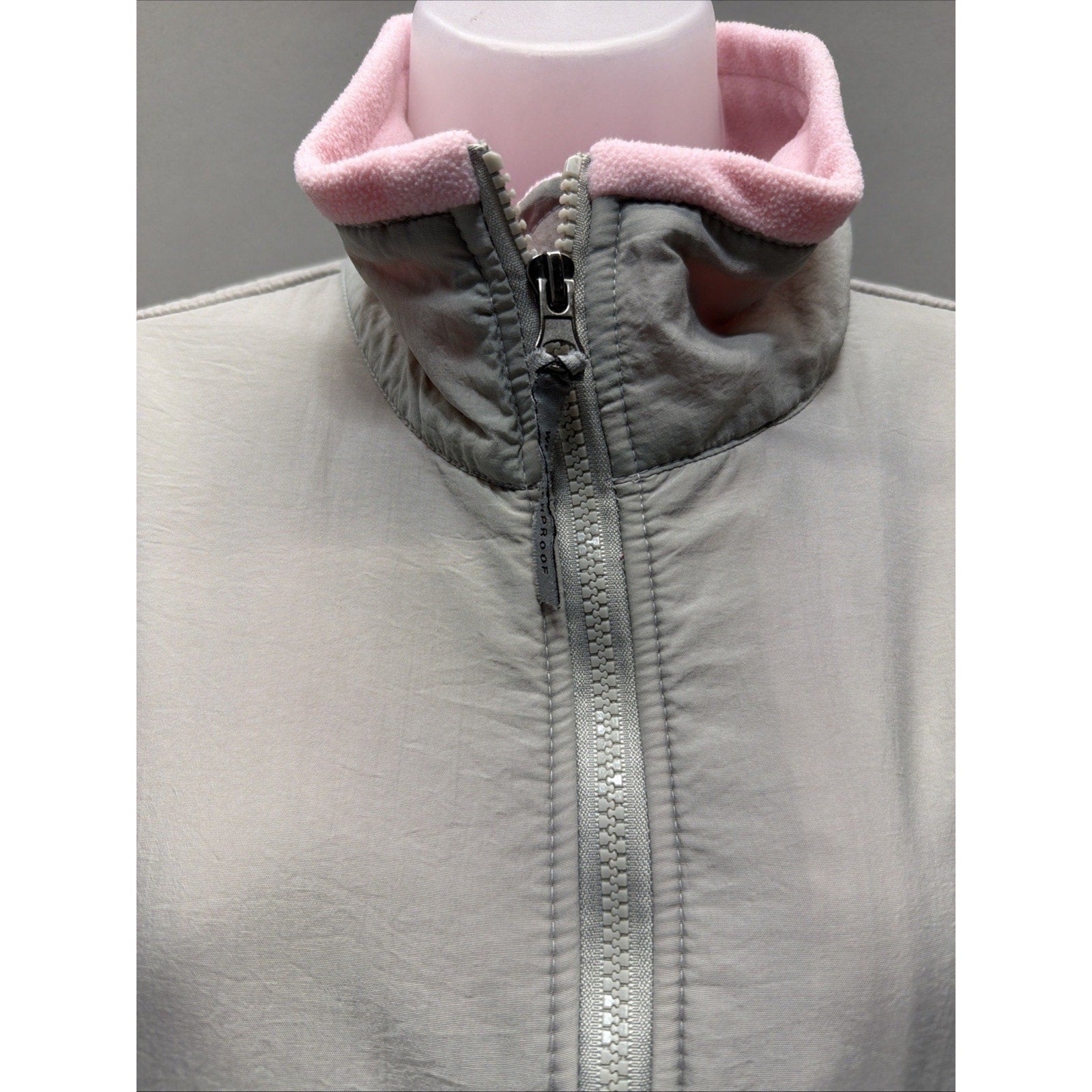 Mississippi State Bulldogs Jacket Womens M pink Fleece Full Zip Weatherproof