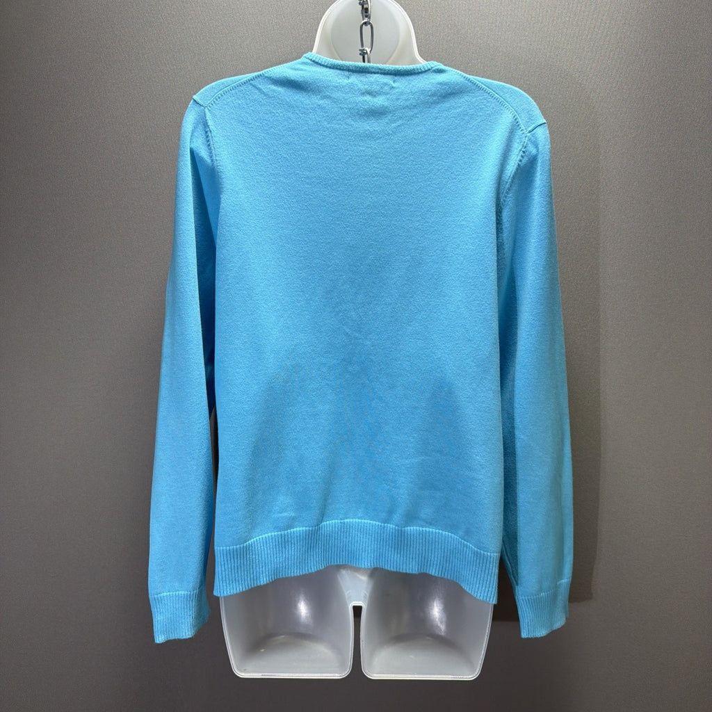 Lands' End Womans M 8-10 Cardigan Sweater Long Sleeve Stretch