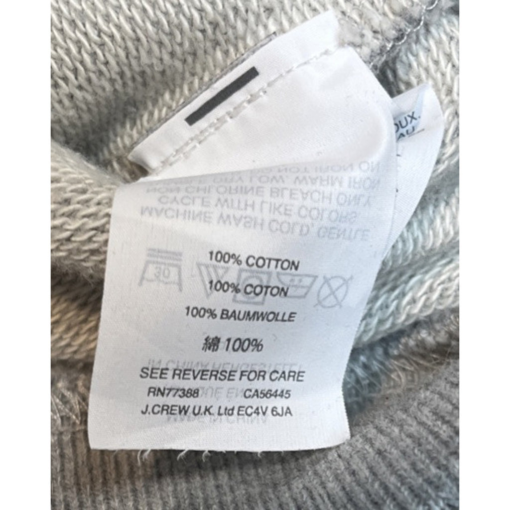 J Crew Super Soft Gray French Colors Sweatshirt Size S EUC