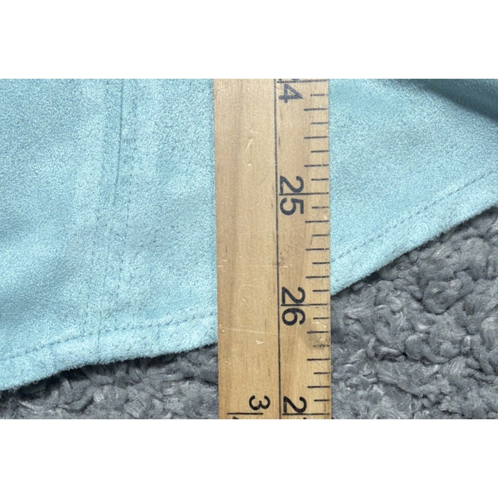 Columbia Women’s Turquoise Faux Suede Pearl Snap Outdoor Western Shirt Size L
