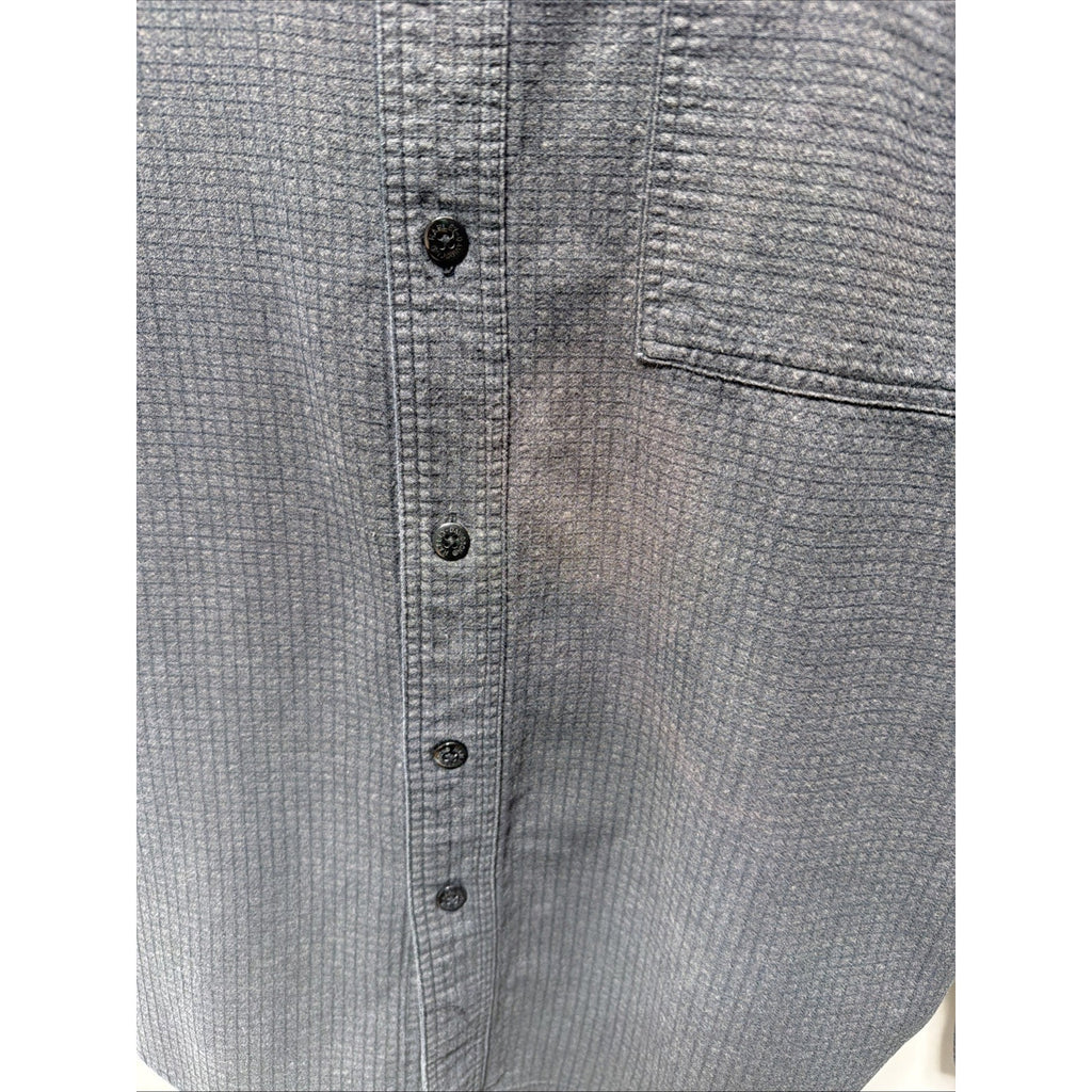 Harley Davidson Long Sleeve Button Shirt Size XL Gray Script Mens