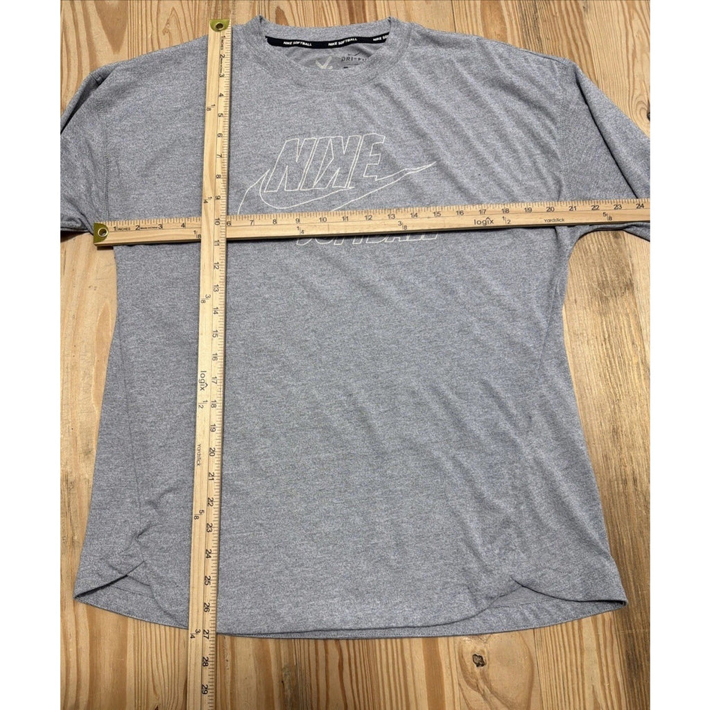 Nike Women's LARGE Breathe Women's Long-Sleeve Softball Top in Gray