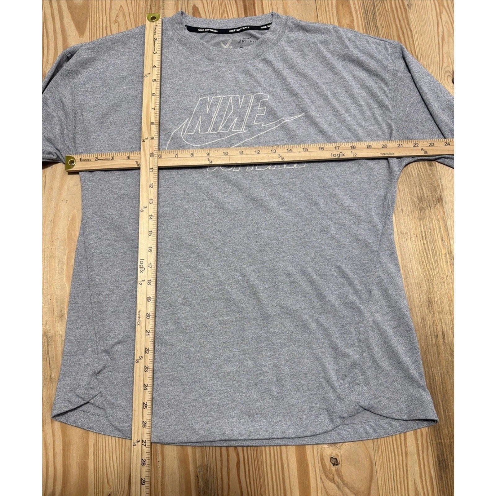 Nike Women's LARGE Breathe Women's Long-Sleeve Softball Top in Gray