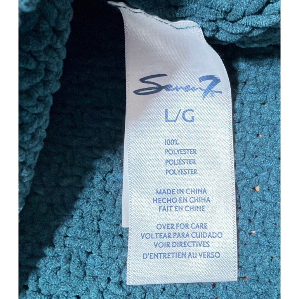 Seven7 Women's Soft & Warm Oversized Large Cable Knit Chenille Sweater Deep Teal