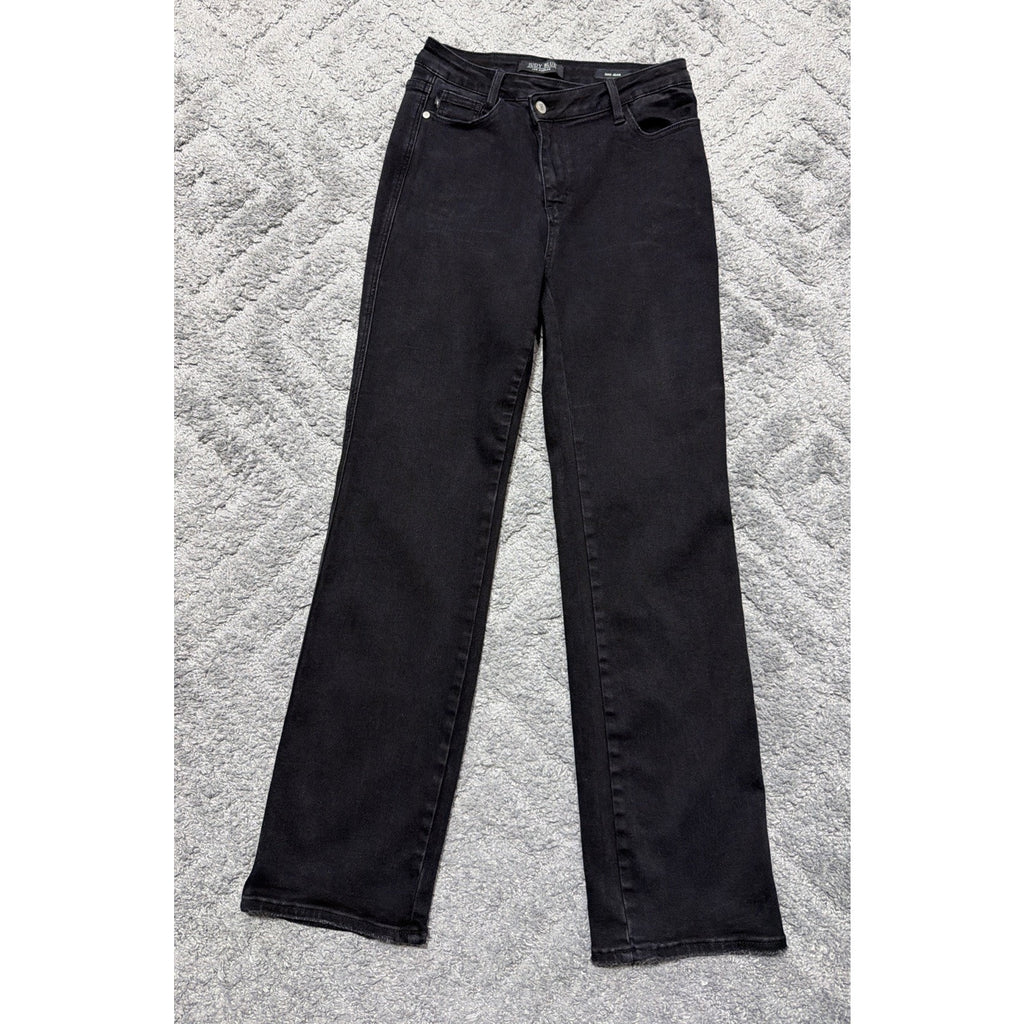 Judy Blue Dad Jeans Women’s 5/27 Black Cross Over High Rise