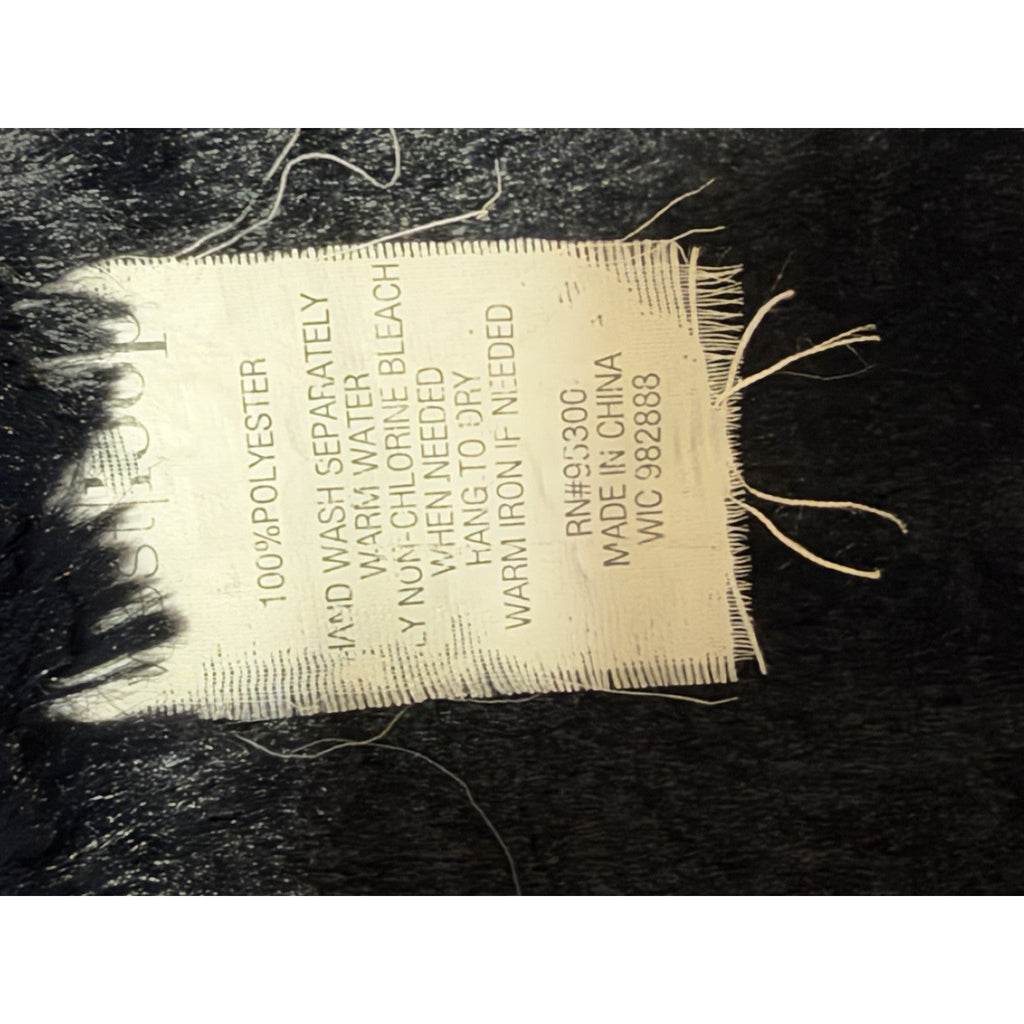 West Loop Black Faux Fur Infinity Scarf Womens Plush Soft Winter Loop Neck