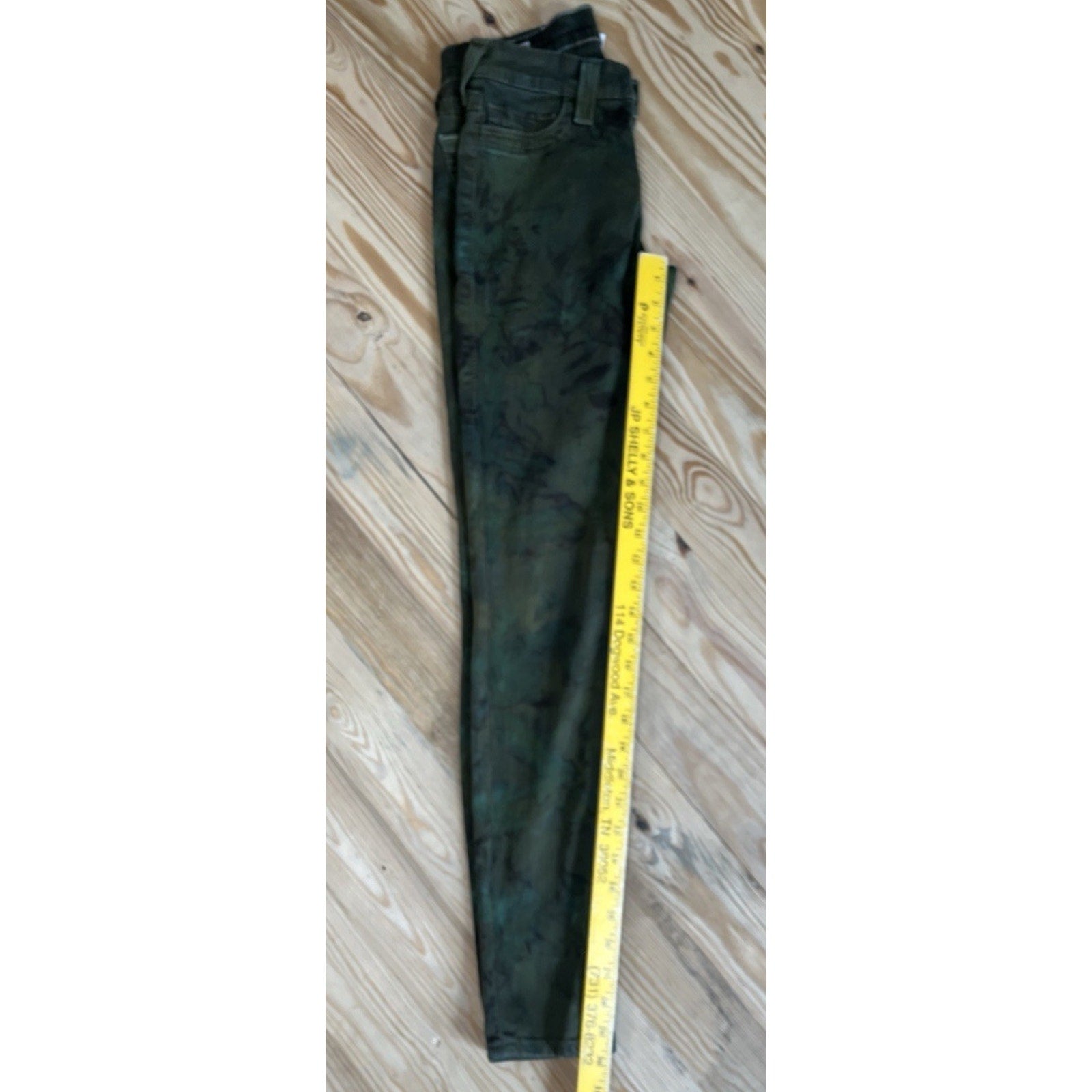 TRUE RELIGION / HALLE SKINNY - Camouflage Women's 27 Jeans Faded Made In USA