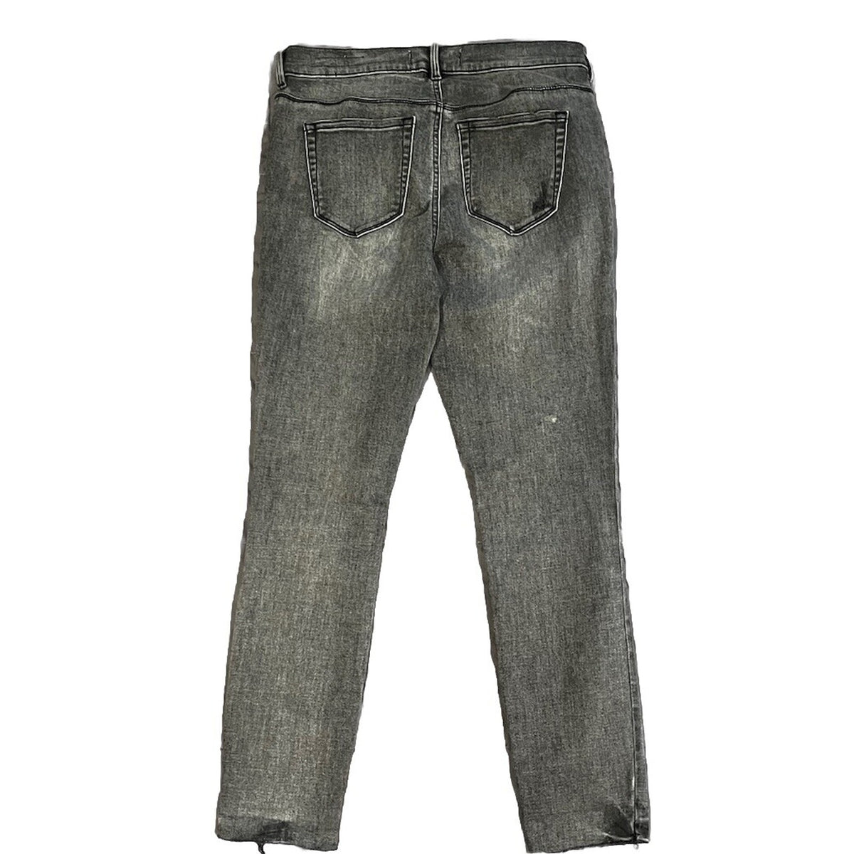 PacSun Jeans Womens 27 Dark Gray Ankle Jegging Distressed Cropped Stretch Denim