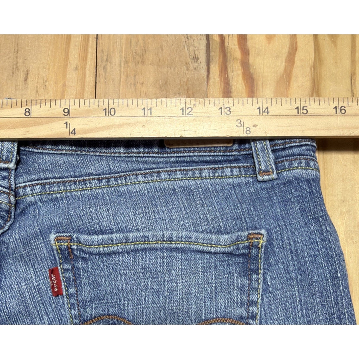 Levis 528 Jeans Curvy Cut Boot Low Rise Womens 11 Long Blue Denim 30x32 Vtg Y2K