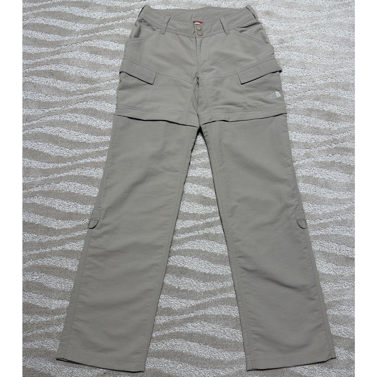 The North Face Hiking Pants Convertible Zip Off Shorts Women's 0 Excellent 27x31