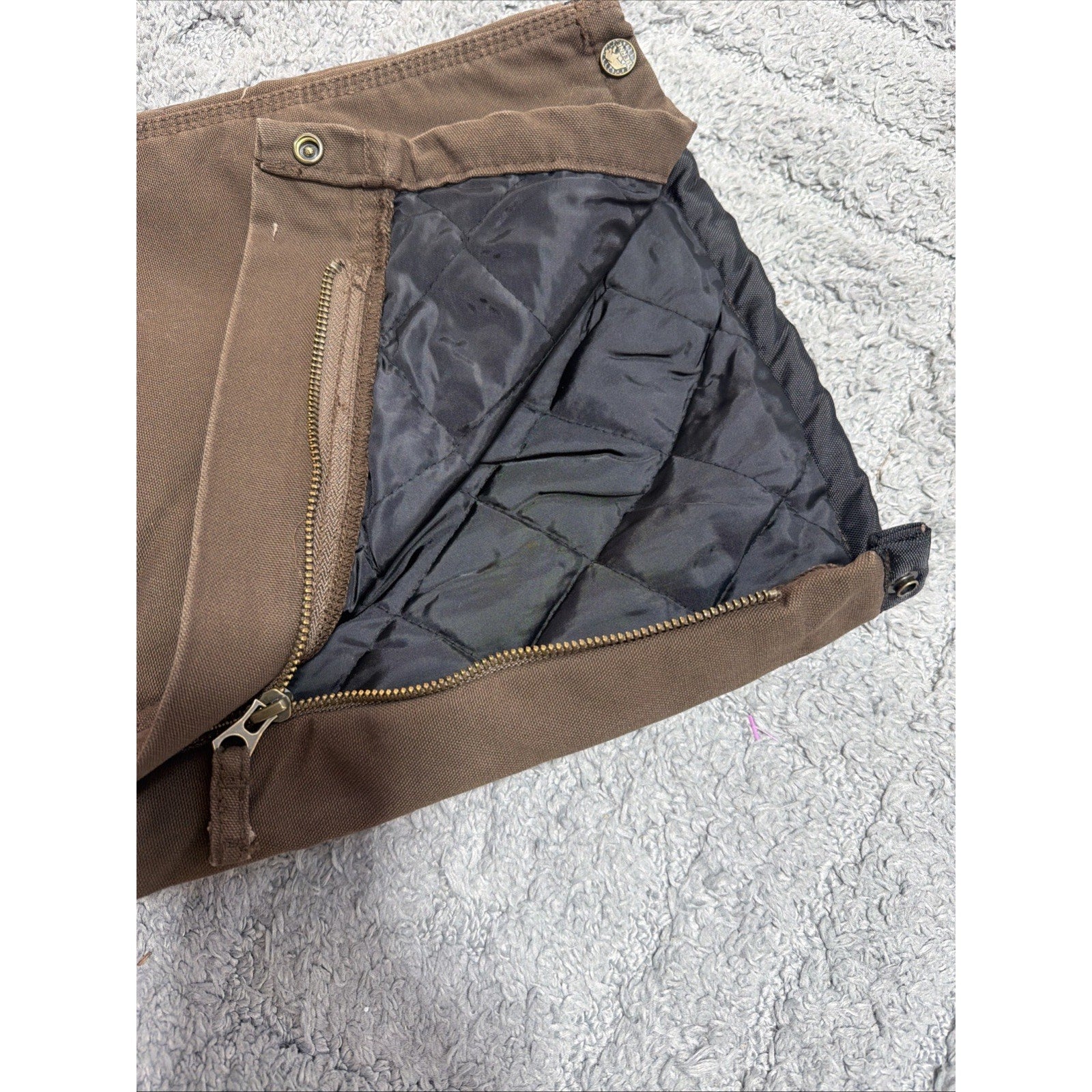 Berne- Highland Washed Duck Insulated Outer Lined Men's Pant 44x30 Brown NWT