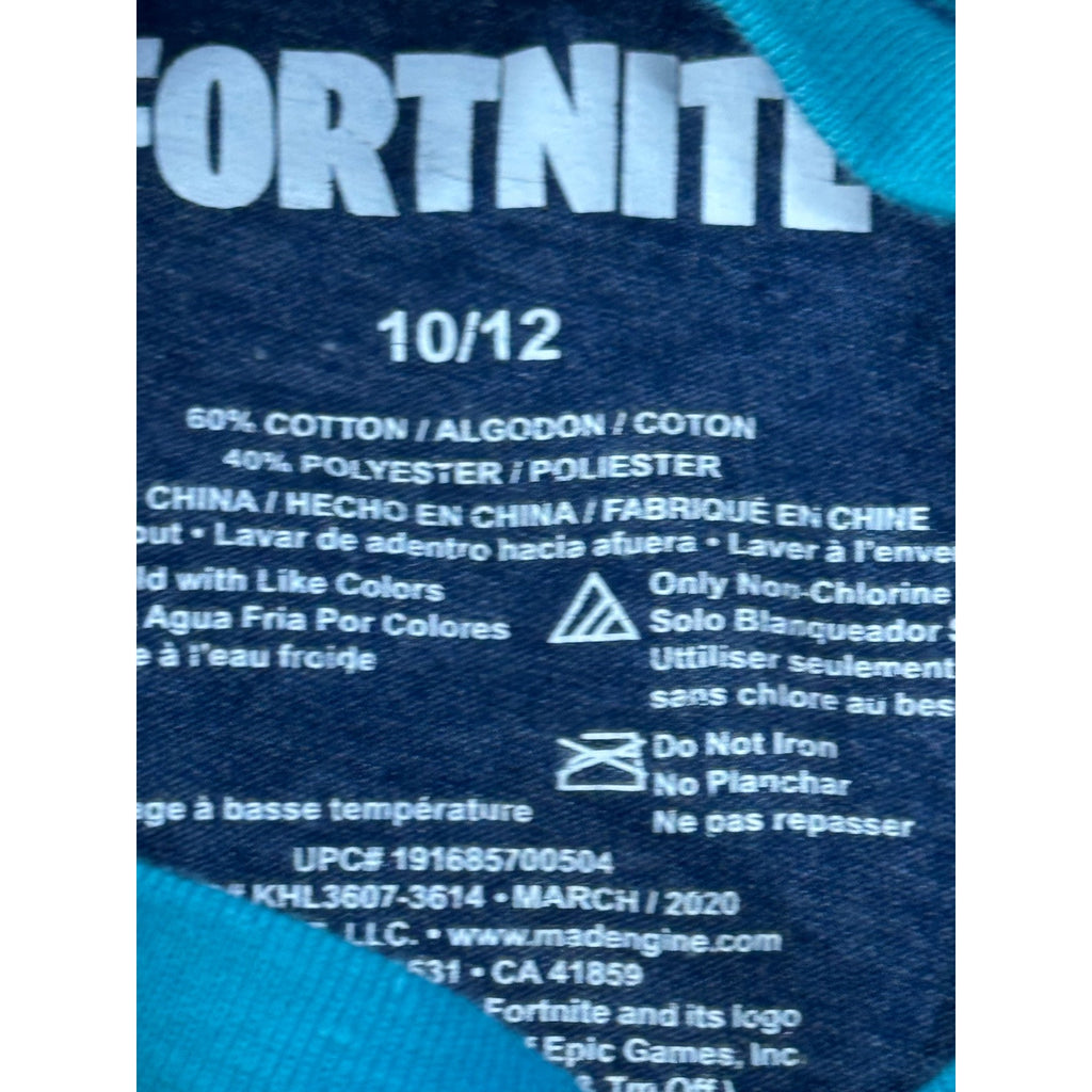 Fortnite Llama Pinata Fortnite Short Sleeve T-Shirt - Boys Size Large 10/12 Blue
