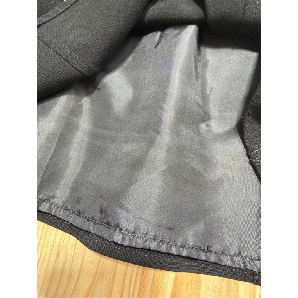 Calvin Klein Black Sleeveless Sheath pleated Dress Size 8