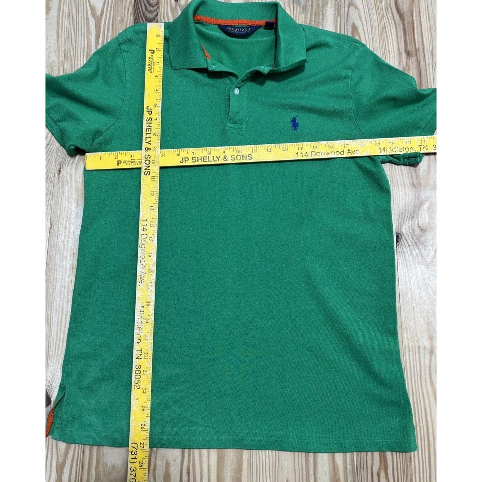 Polo Ralph Lauren Pro Fit GOLF Polo Neck T-Shirt Green Men Size Medium