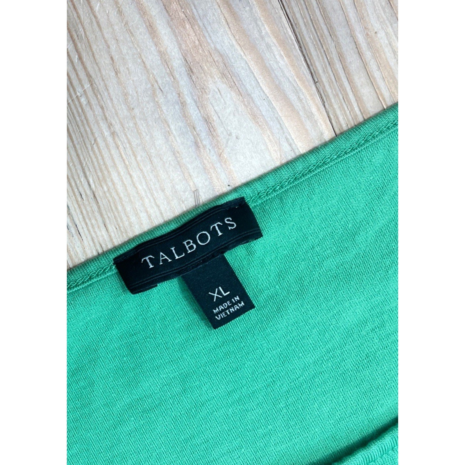 Talbots Sleeveless Crochet Trim Pima Cotton Tank Top Women Sz XL