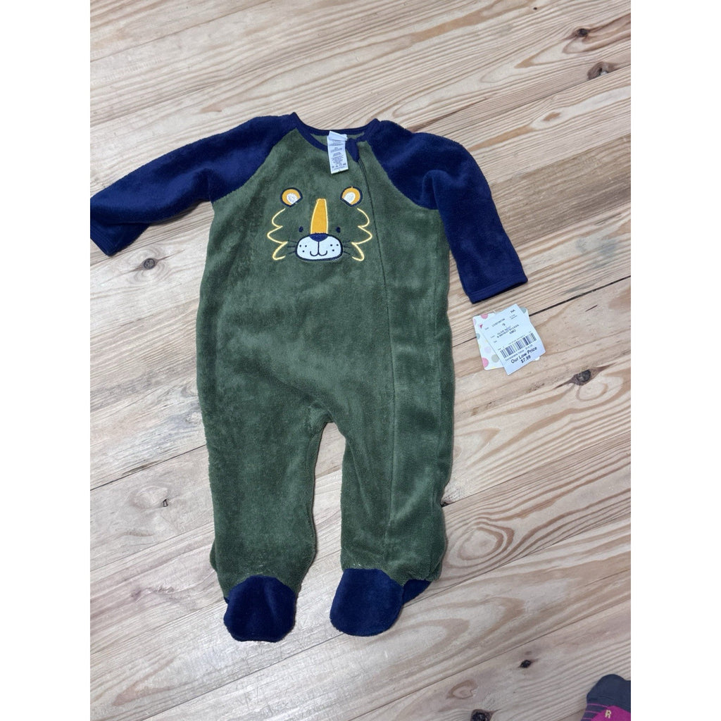 Little Me Baby Boy Size 6 Months 100 Polyester Fleece Hunter Green Snowsuit