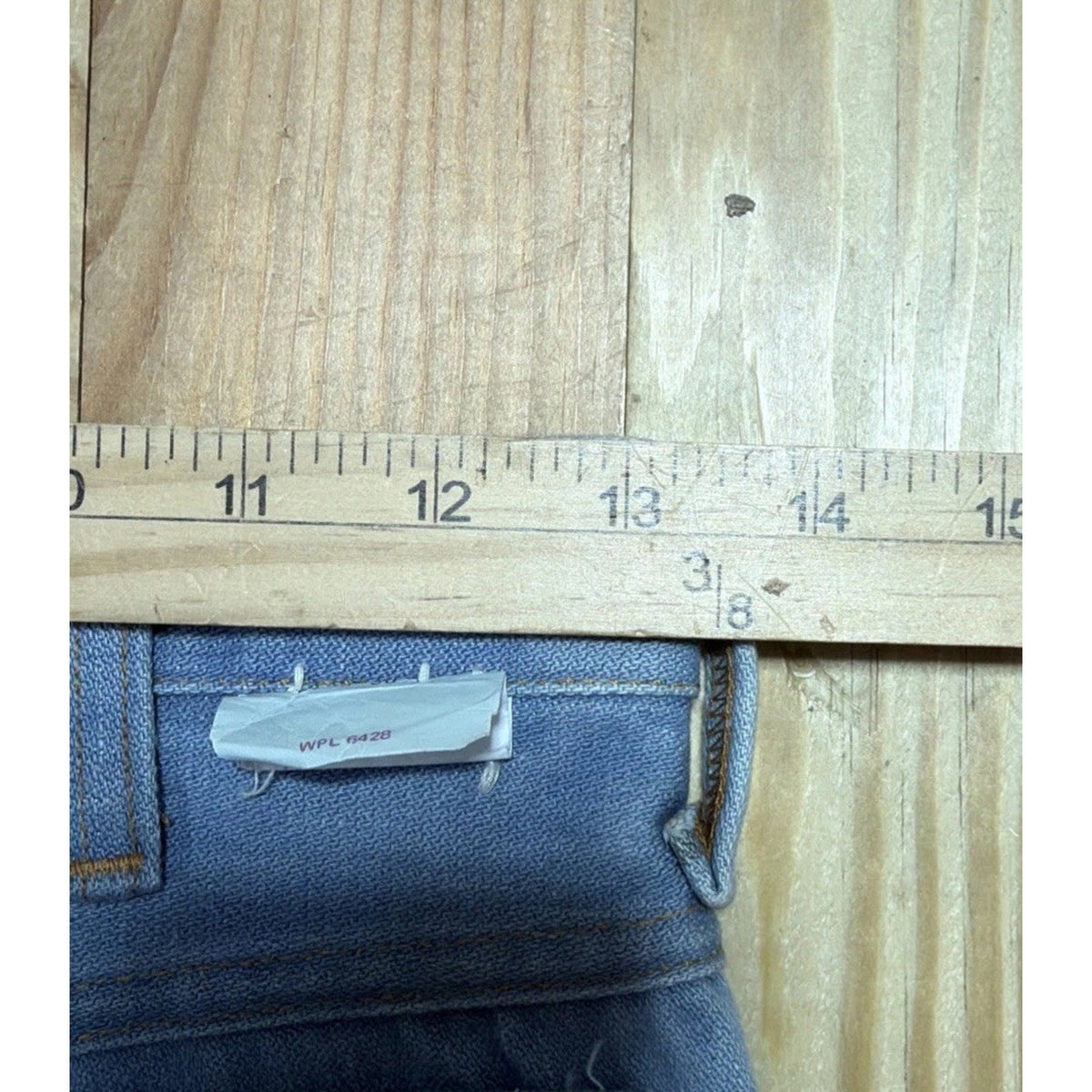 Vintage Wrangler Womens 27x36 High Rise Bell Bottom Flare Jeans Light Wash USA
