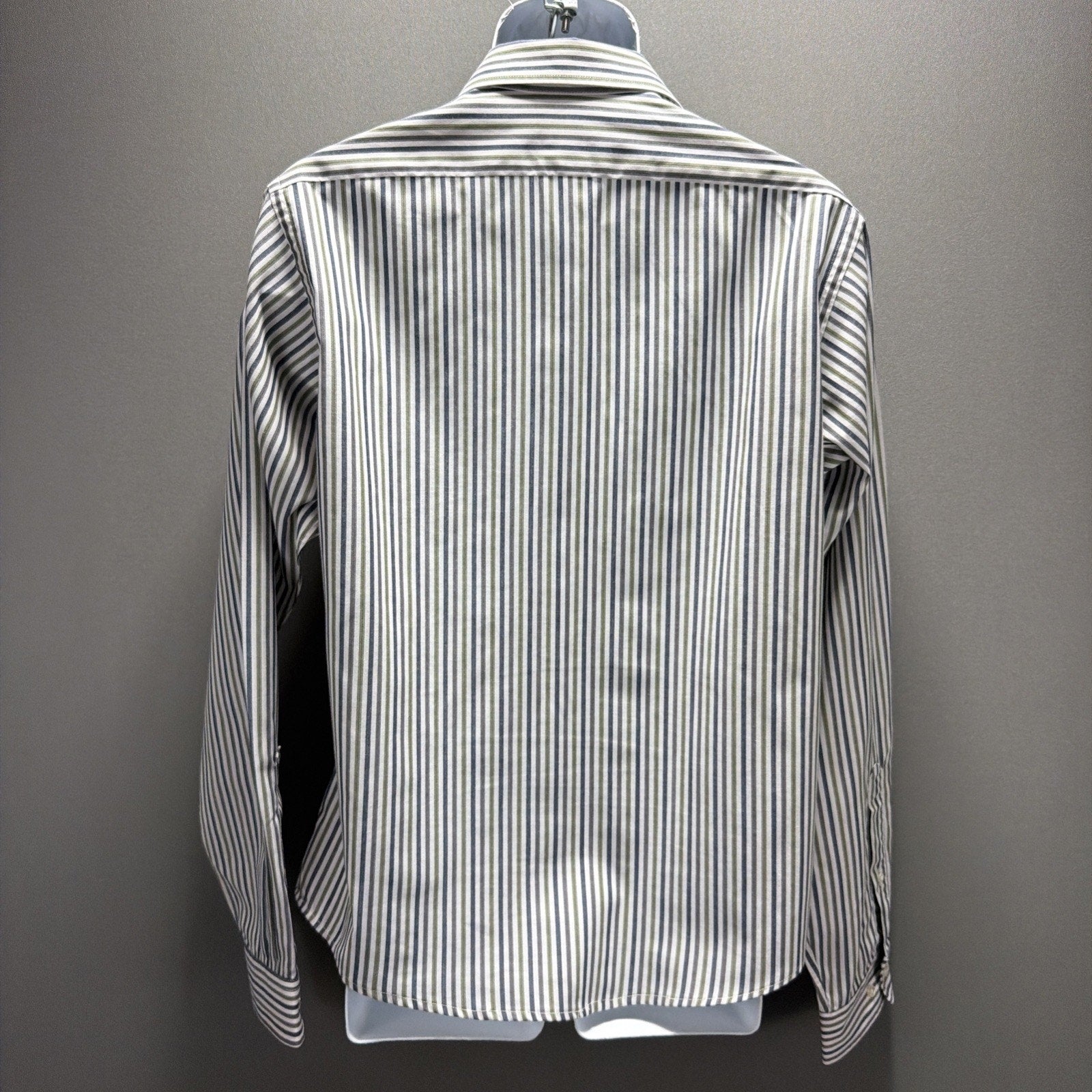 Vintage ARROW Brigade Fitted Button Up Shirt Mens 16.5-34/35 Striped Made in USA