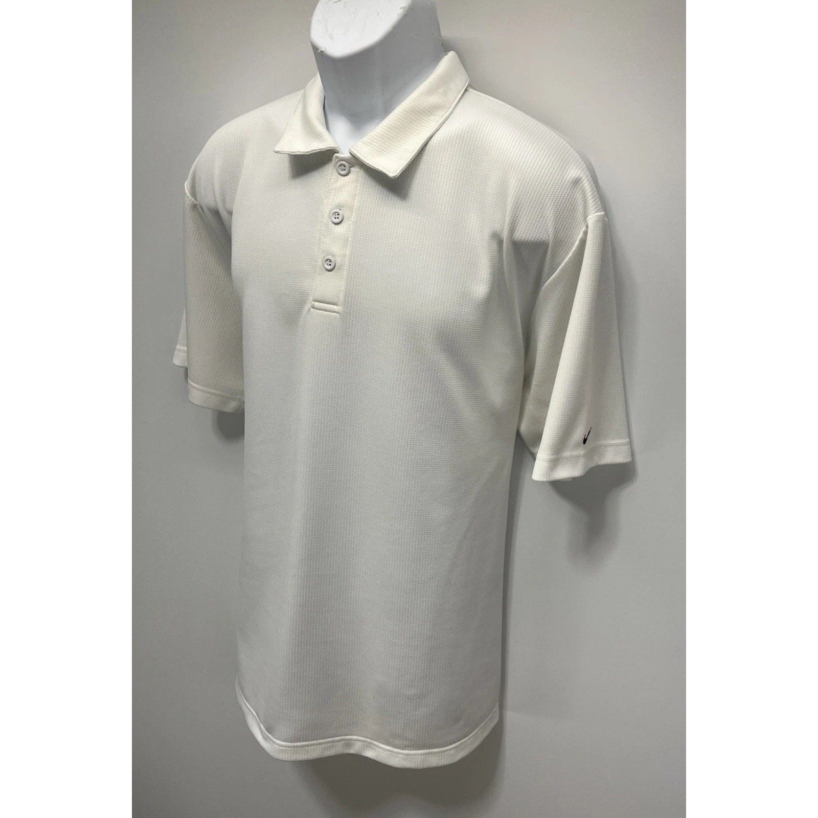 Vintage Nike Men’s Dri-Fit Polo Shirt White Size XL Light Performance Golf Cool