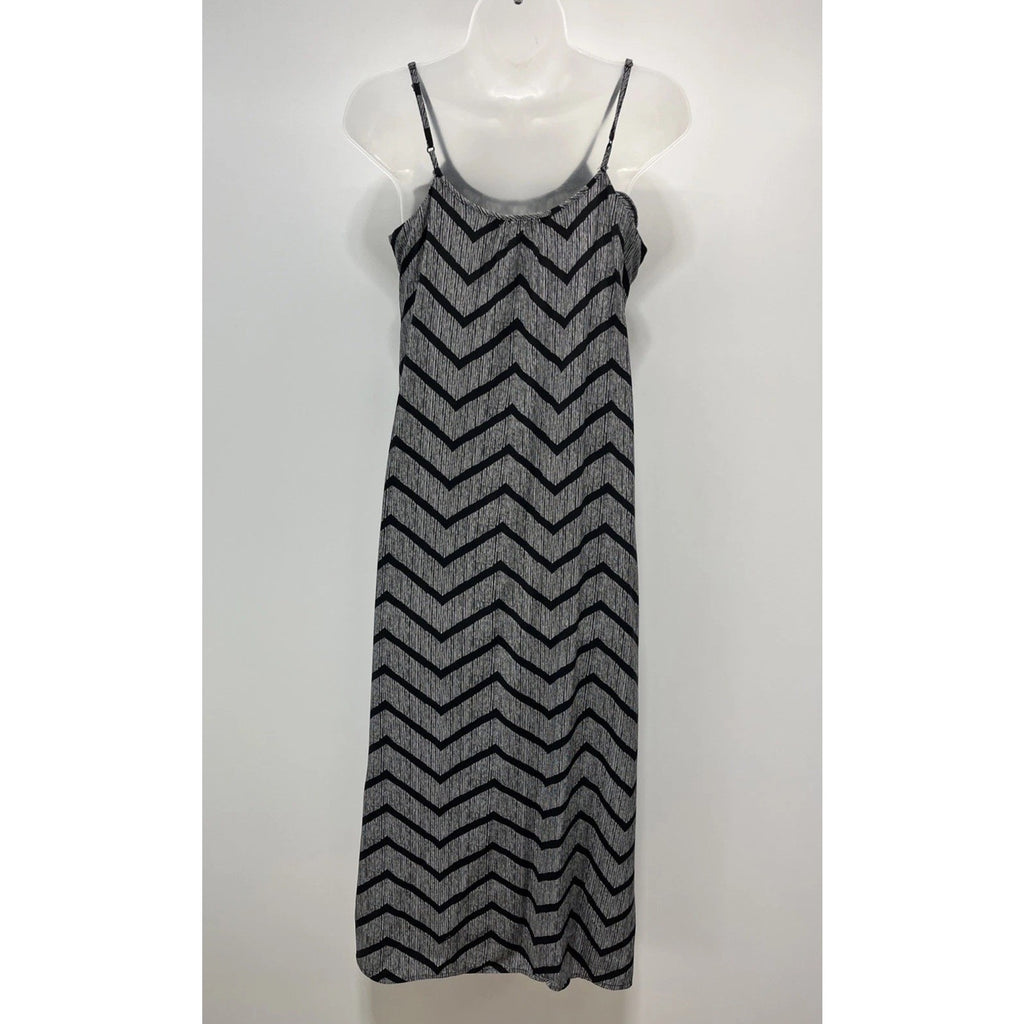 Merona Maxi Dress Size XS Black Gray Spaghetti Strap