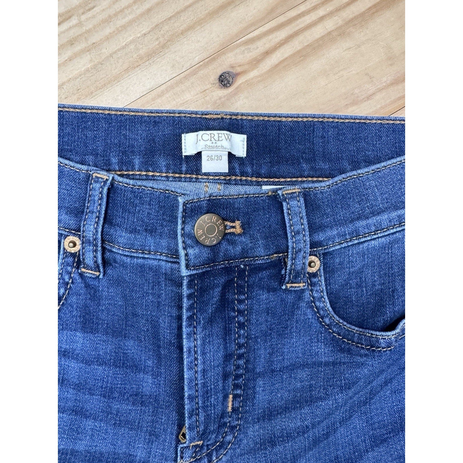 J.Crew Stretchy Toothpick Jean skinny leg Women’s Size 26X30 See Measurements