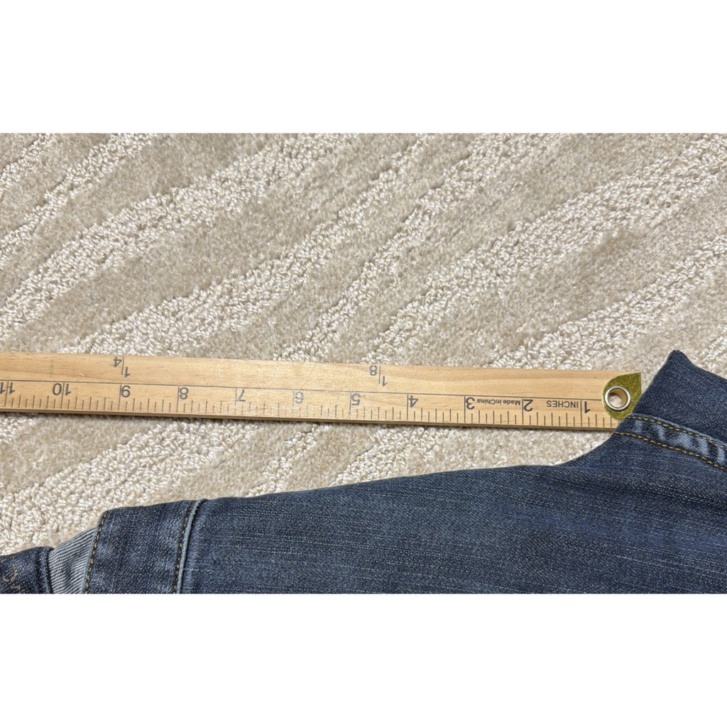 Michael Kors Y2K Studded Flap Pocket Denim Blue Jeans Bootcut Women’s 10 Stretch
