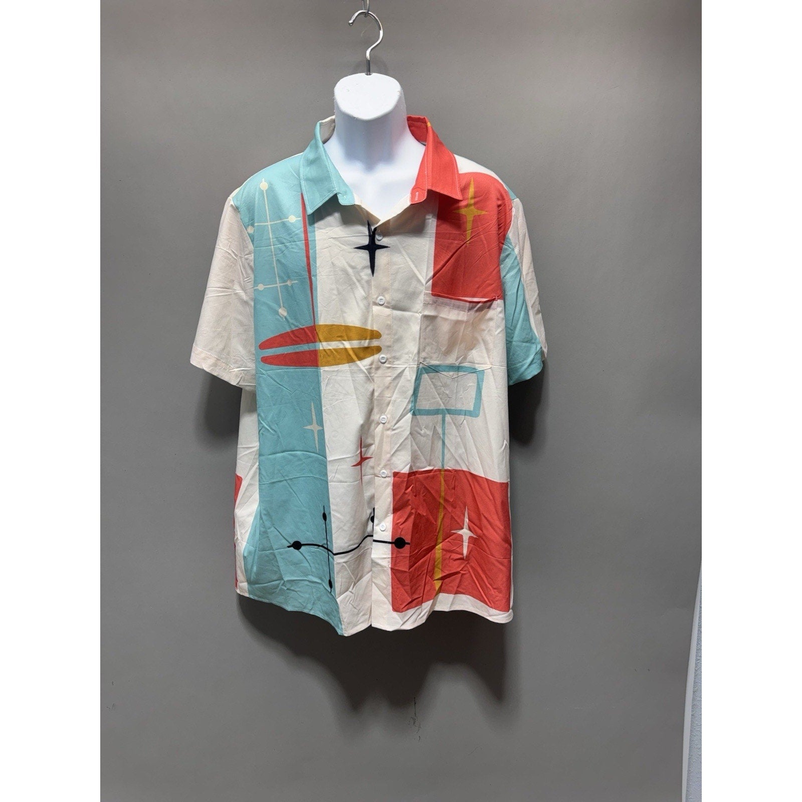 Shirt Size Xl Men Hawaiian 50’s Style Button Down Bowling Shirt 3 Shirt Bundle