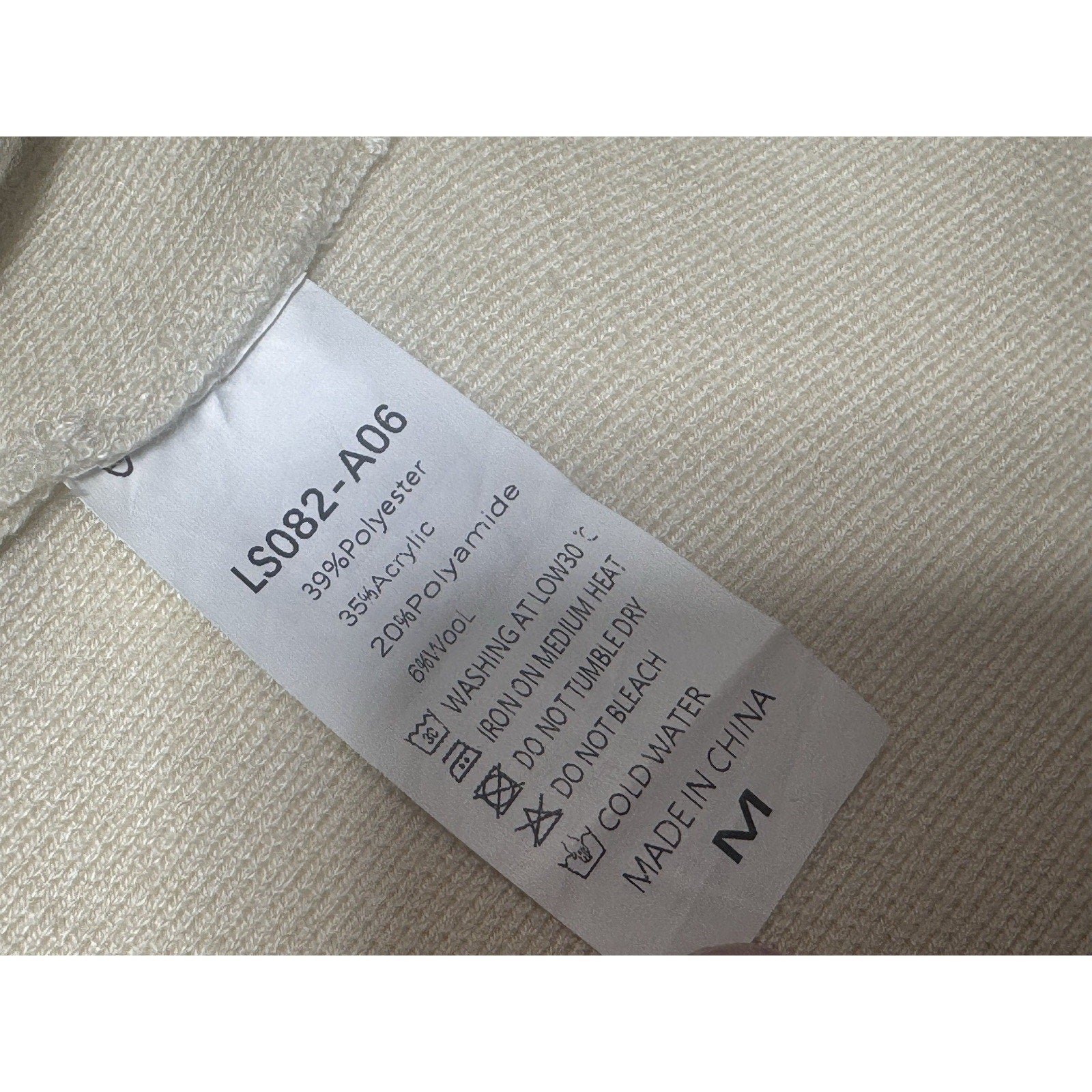 Lillusory Long Cardigan Womens M Cream Open Front Knit Coatigan Sweater Pockets