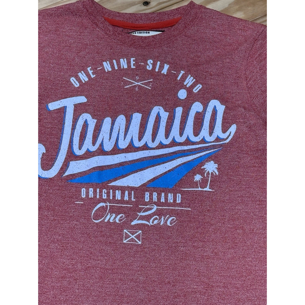 Life Styles LS Trademark Jamaica 1962 Graphic Tee Adult M Red Graphic T-Shirt