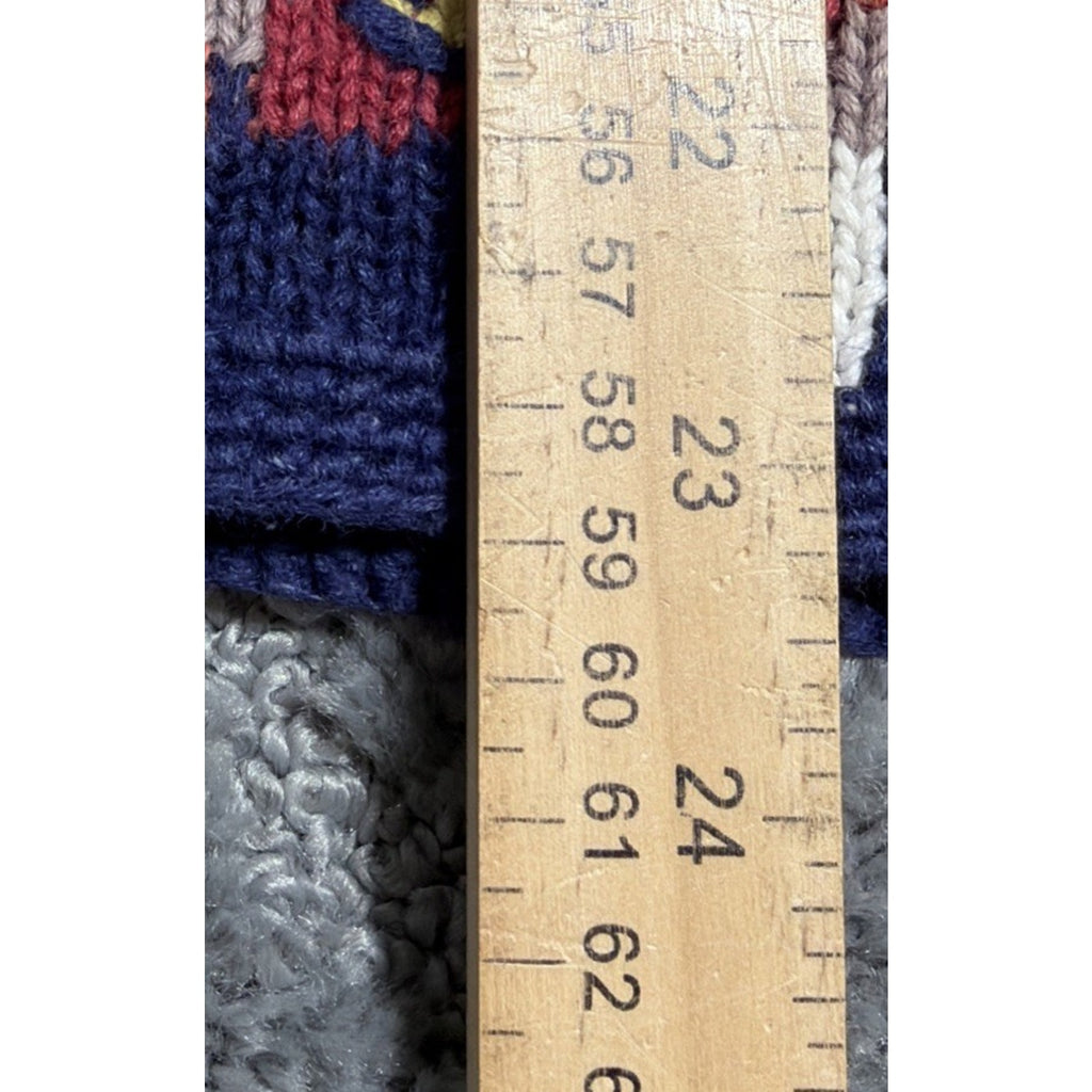 Vintage Cambridge Dry Goods Knit Cardigan Sweater Womens M Elephant Aztec Knit