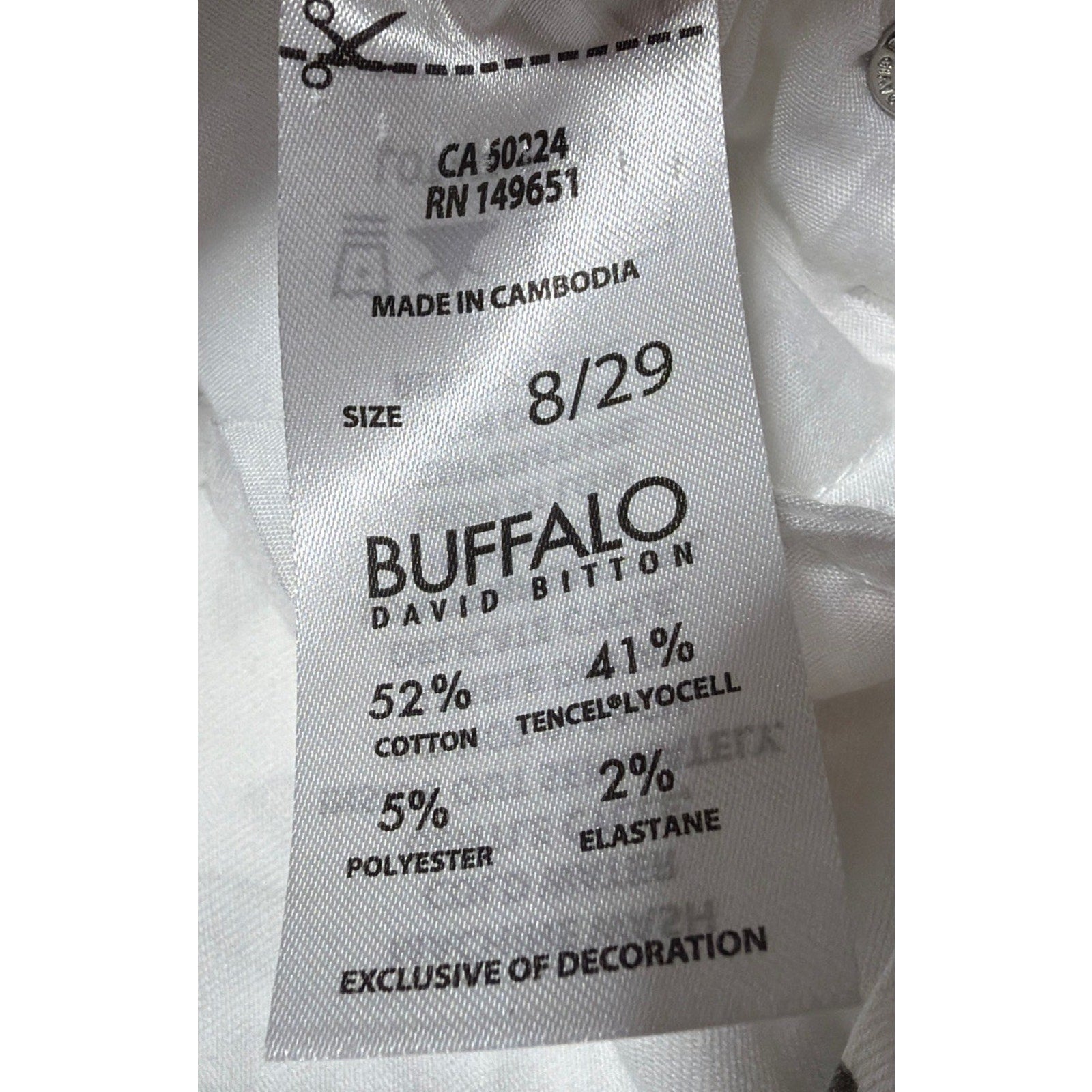Buffalo David Bitton Women’s Size 8/29 Havana High Rise Ankle Skinny Pants