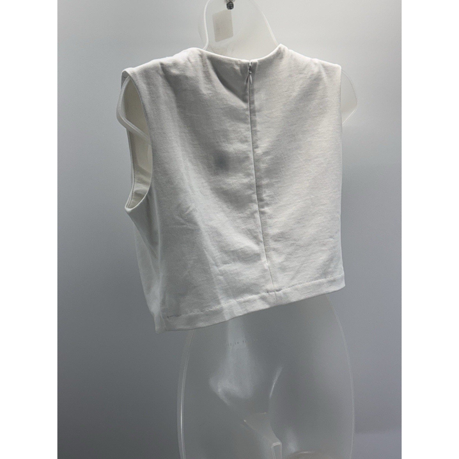 Banana Republic Women's Cotton Wrap White Crop Top Women’s Size Small NWT