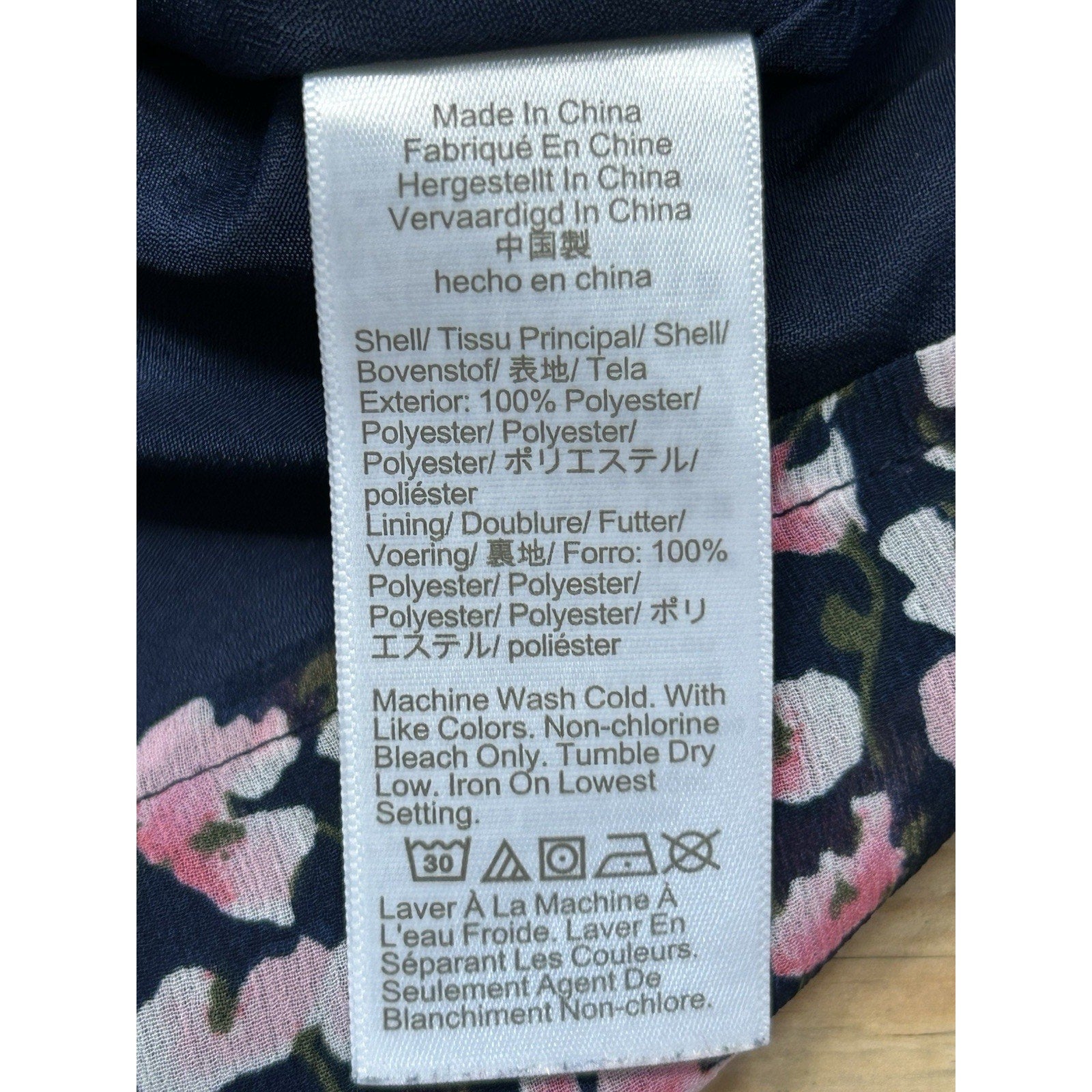 J Crew Blouse Top M Navy Pink Floral Bohemian Cottage Core Casual School