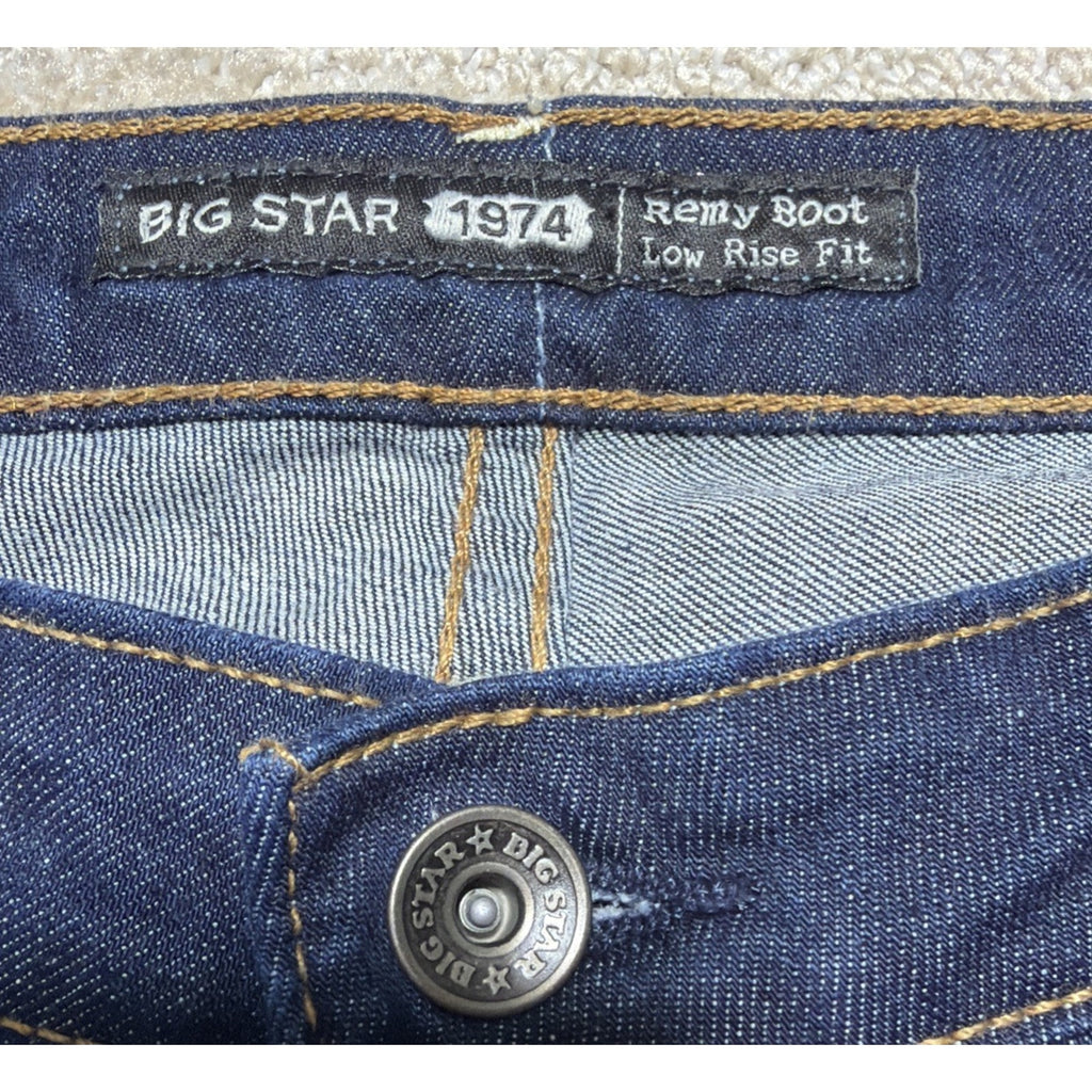Big Star Remy Low Rise Fit Women's Blue Jeans Denim 32S Stretch Sz 32x30 NWT Y2K