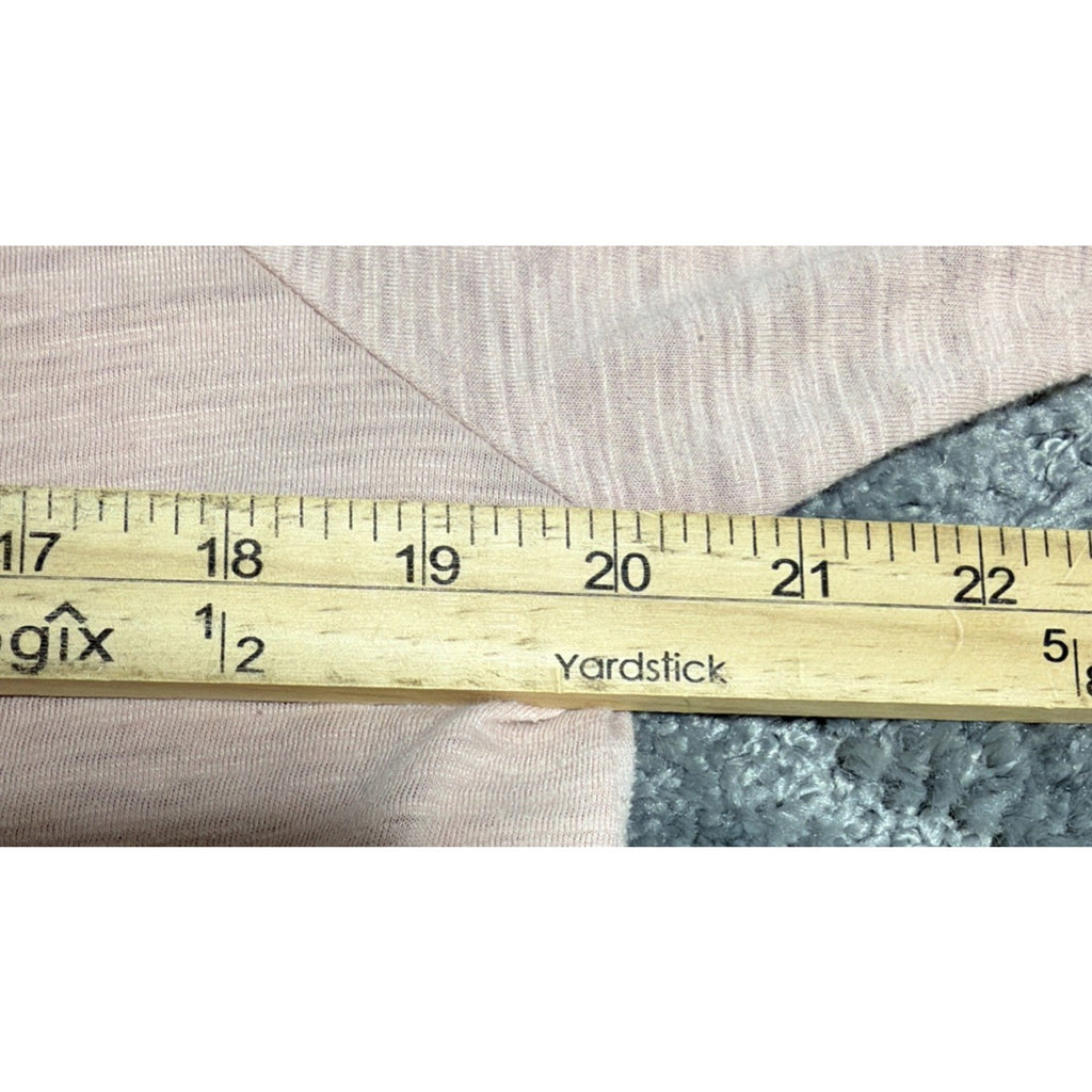 UMGEE USA Sz L Baby Doll Tunic Top Pastel Pink Lace Romantic Lagenlook