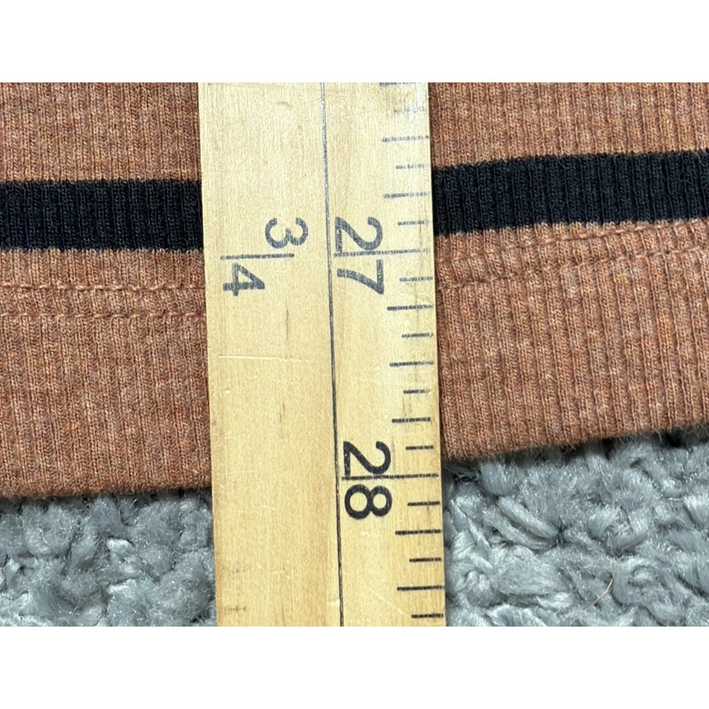 Lane Bryant Classic LS Crew Neck Double Ruffled Ribbed Top New Plus 18/20