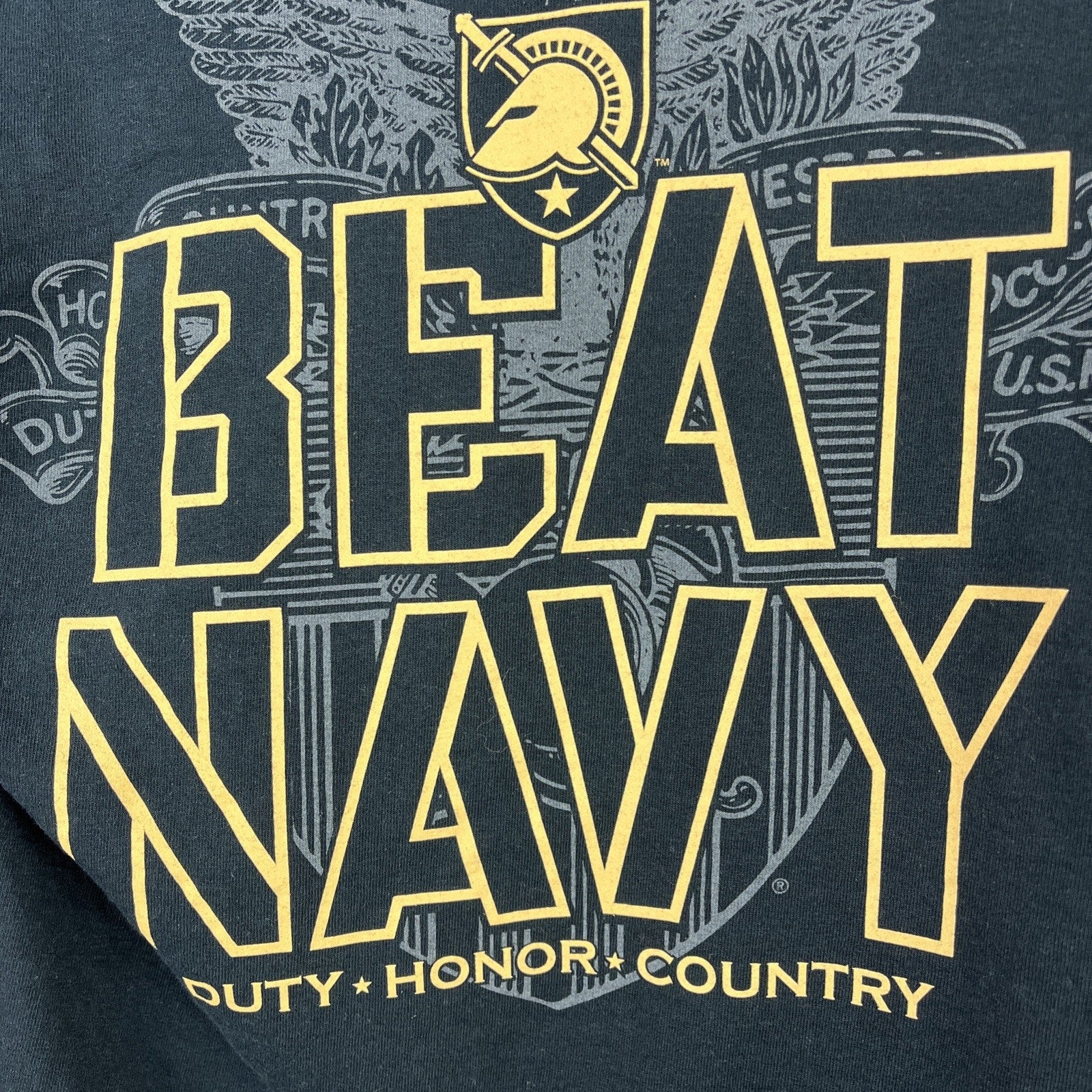 2016 Navy Midshipmen Army America's Game Football Long Sleeve Shirt Mens M Black