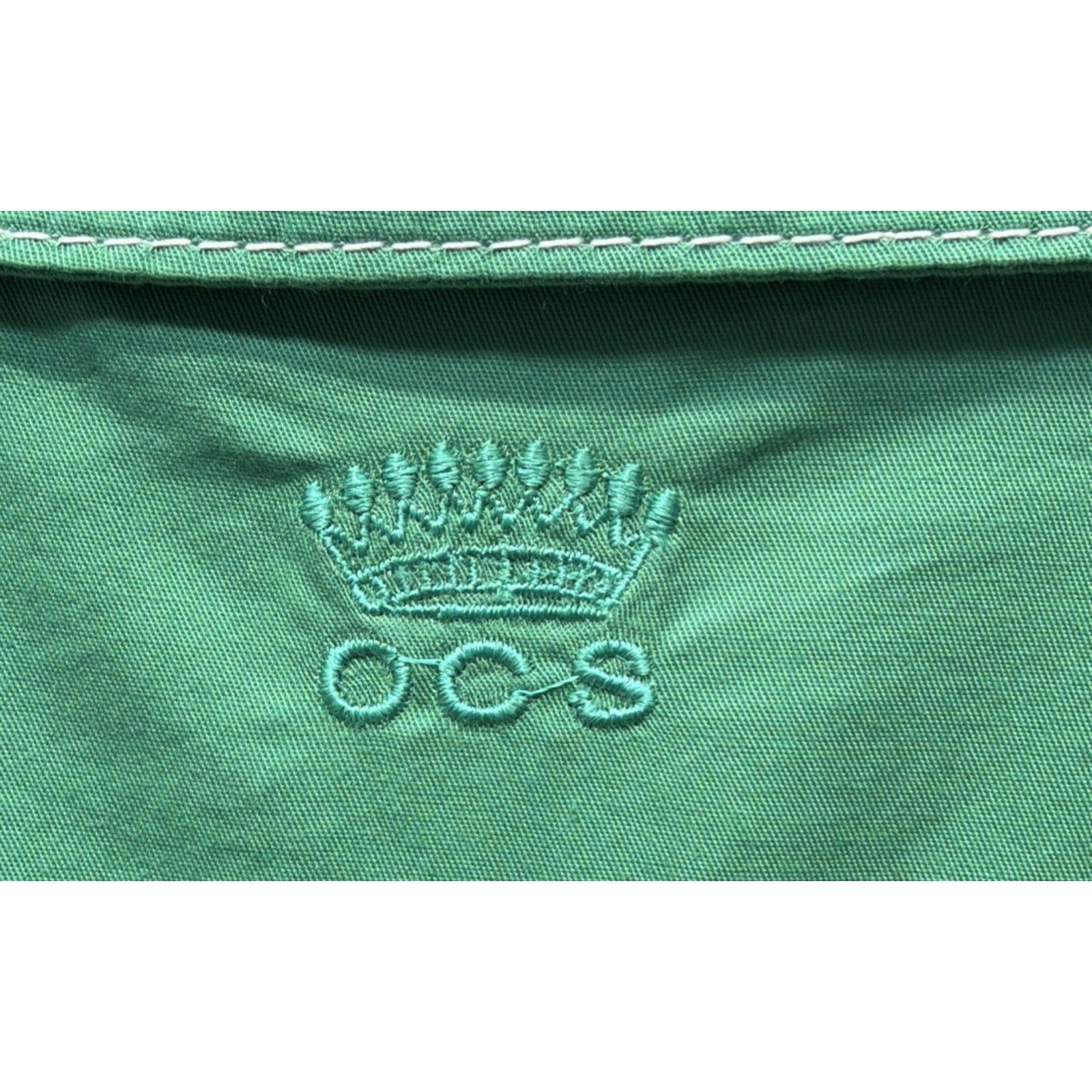 Oleg Cassini Sport Vintage Green Snap-Button Jacket Women's Size Large